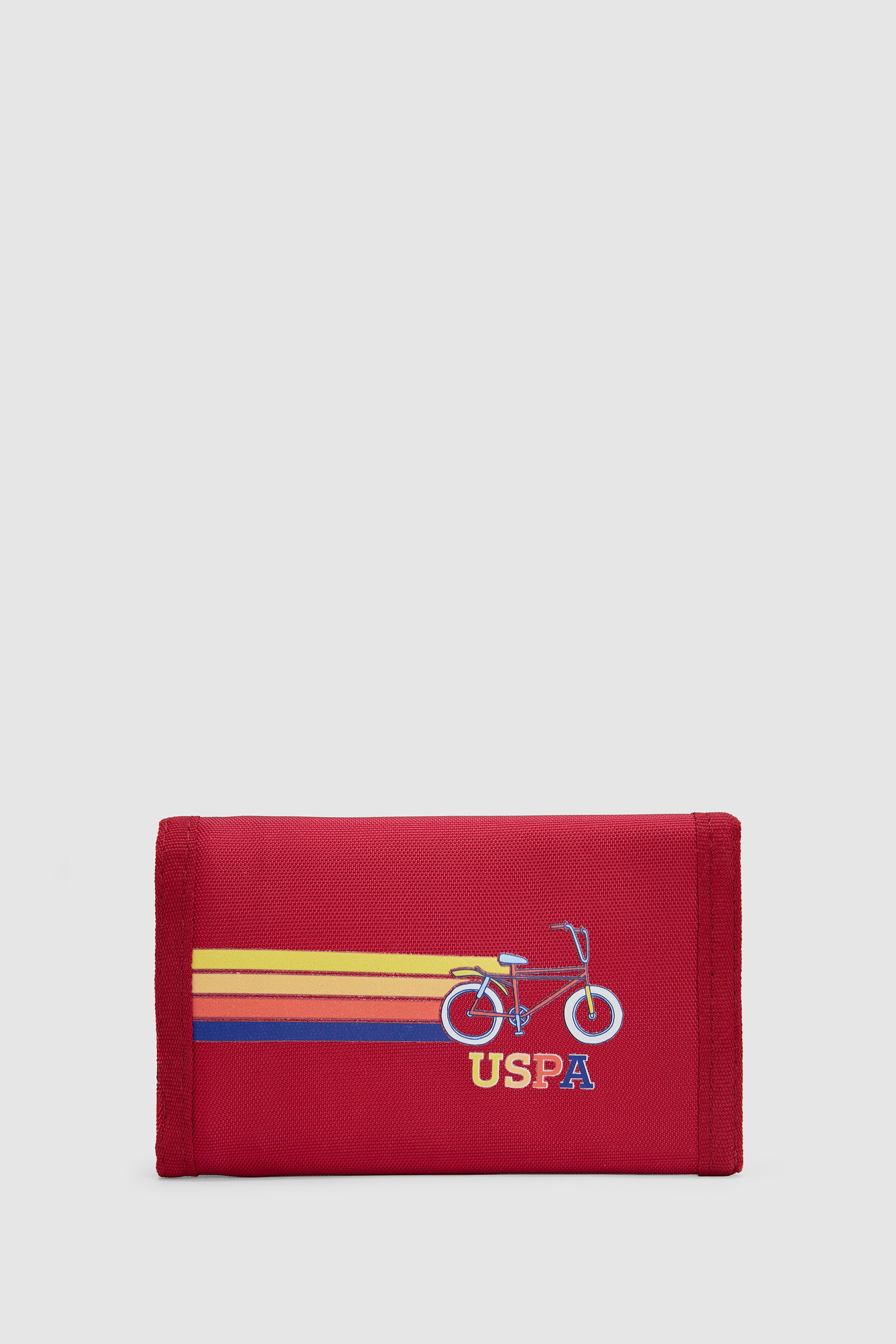 Çocuk Kırmızı Dokulu Logo Detaylı Cüzdan