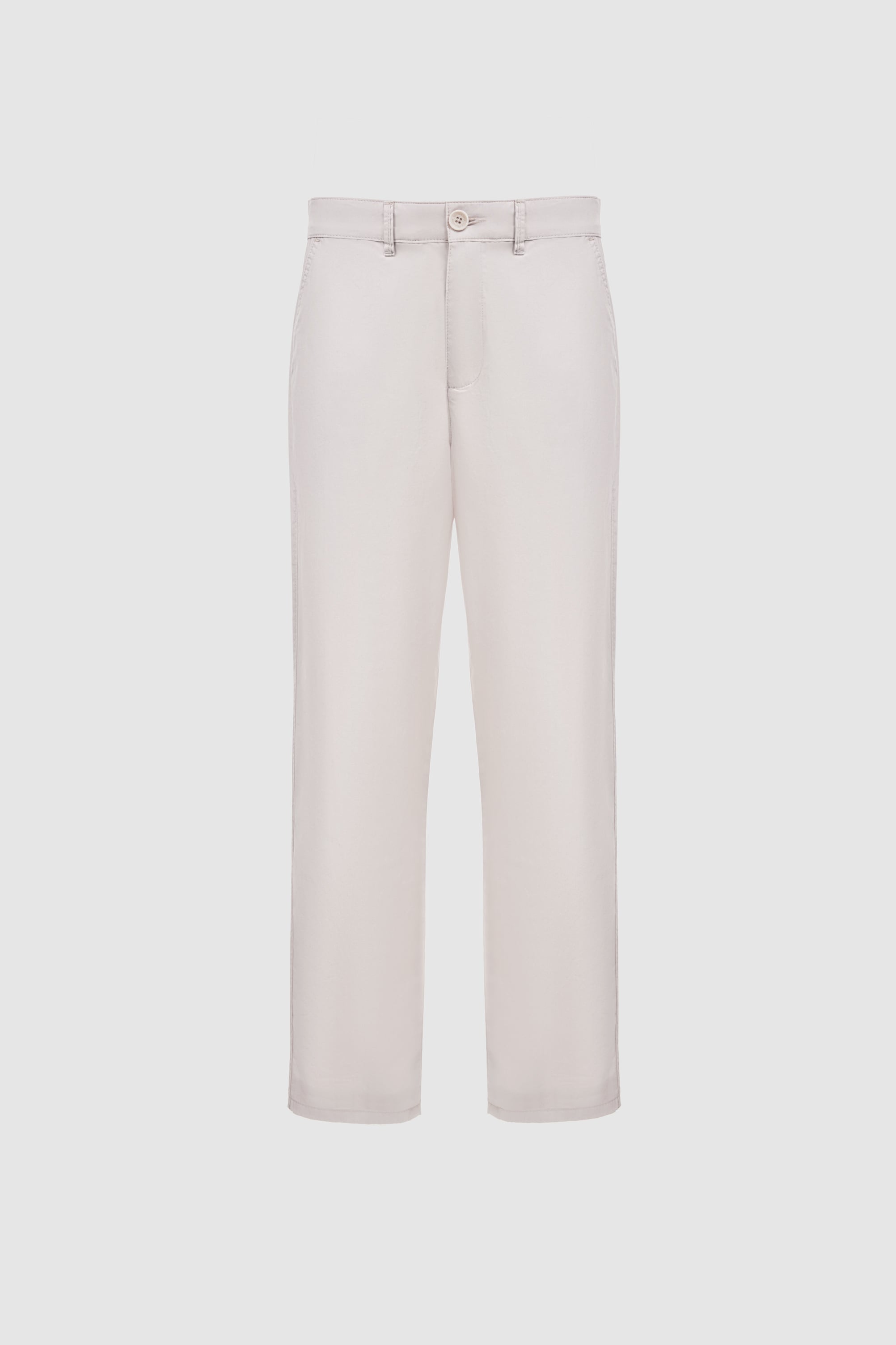 Erkek Carrot Fit Açık Gri Kanvas Pantolon - 50300546092