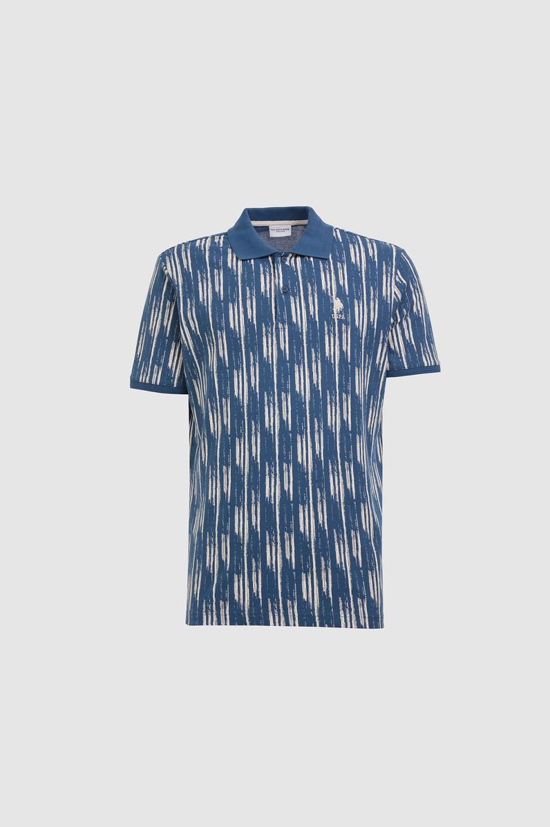 Erkek Açık Lacivert Regular Fit Polo Yaka Tişört