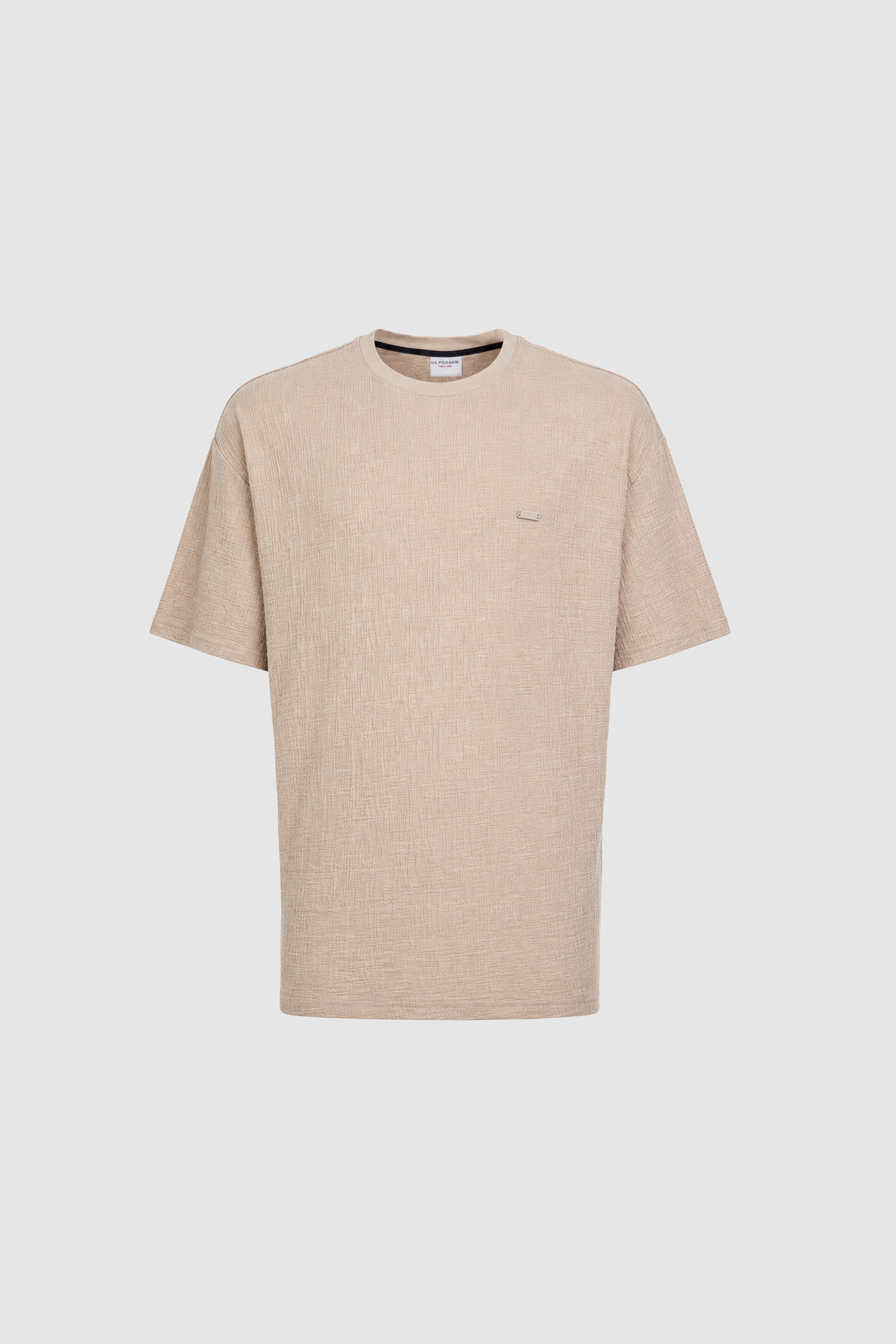 Erkek Taş Comfort Fit Bisiklet Yaka Tişört - Image 7