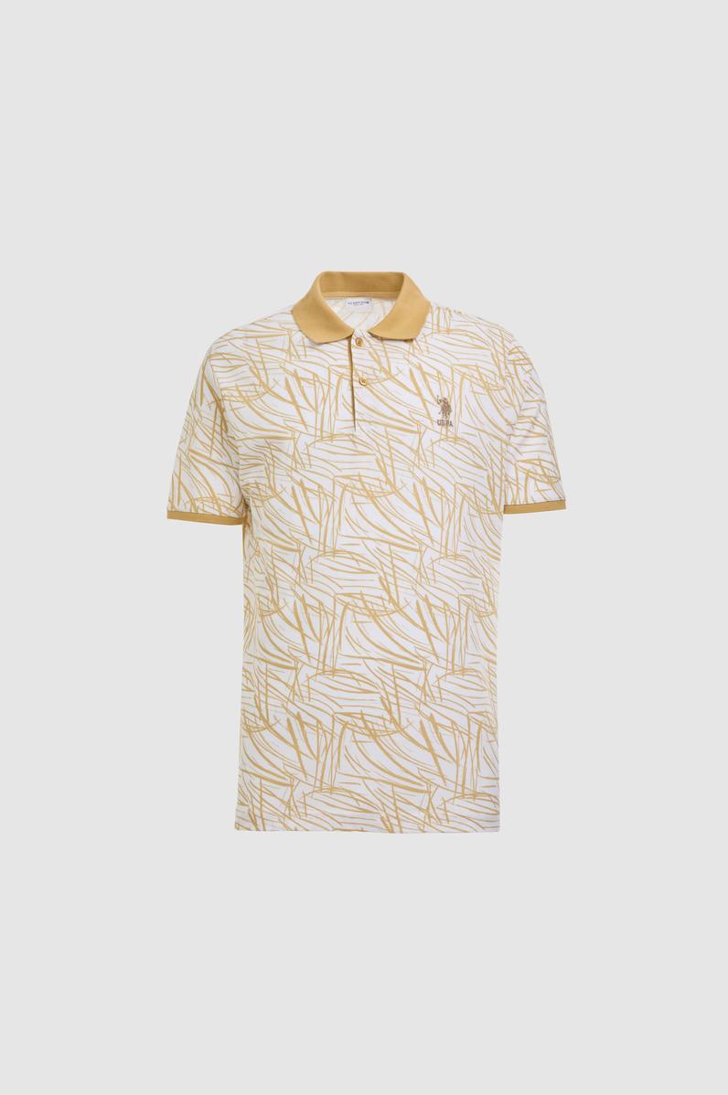 Erkek Bej Regular Fit Polo Yaka Tişört