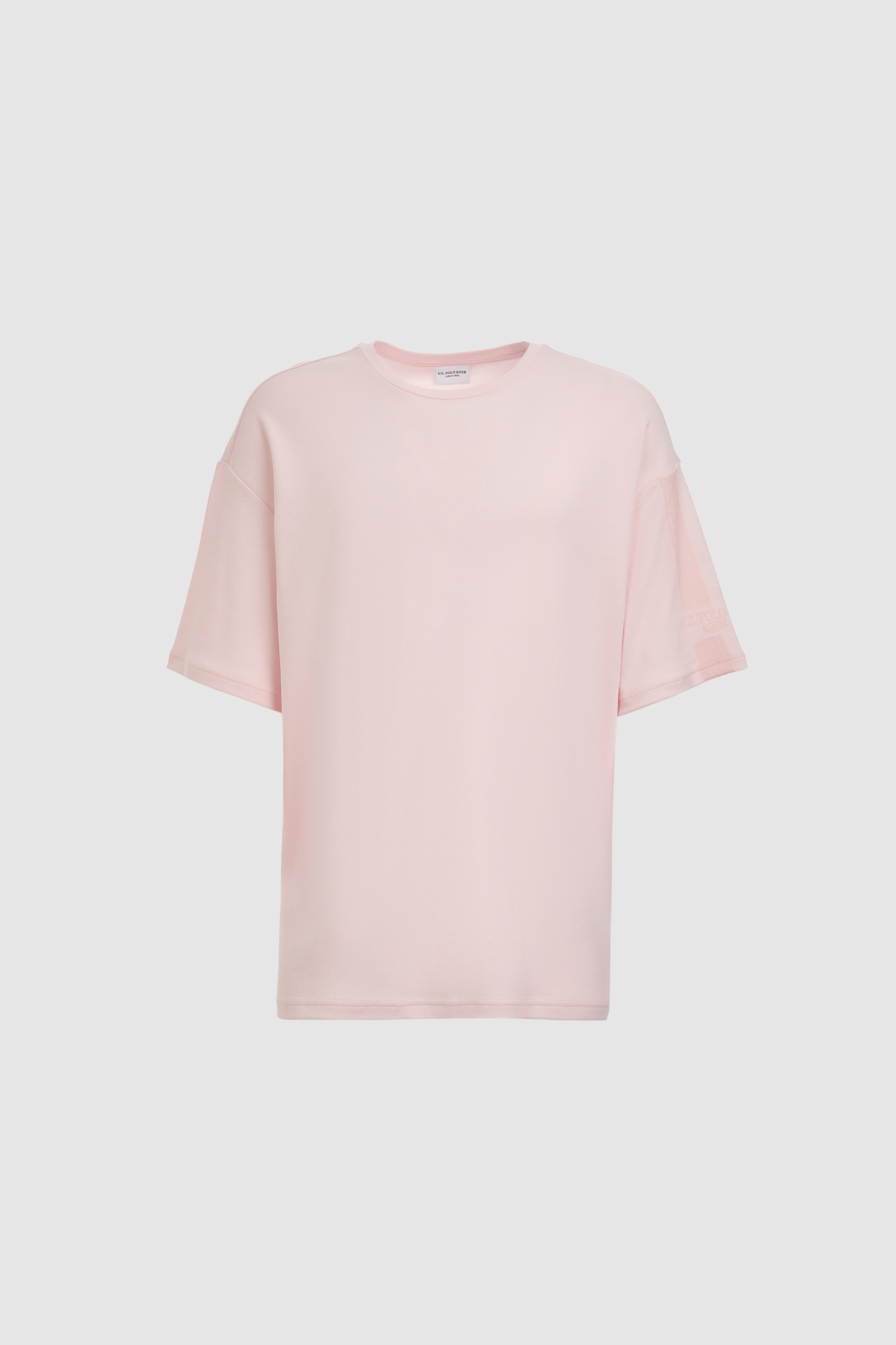 Erkek Açık Pembe Comfort Fit Bisiklet Yaka Tişört - Image 7