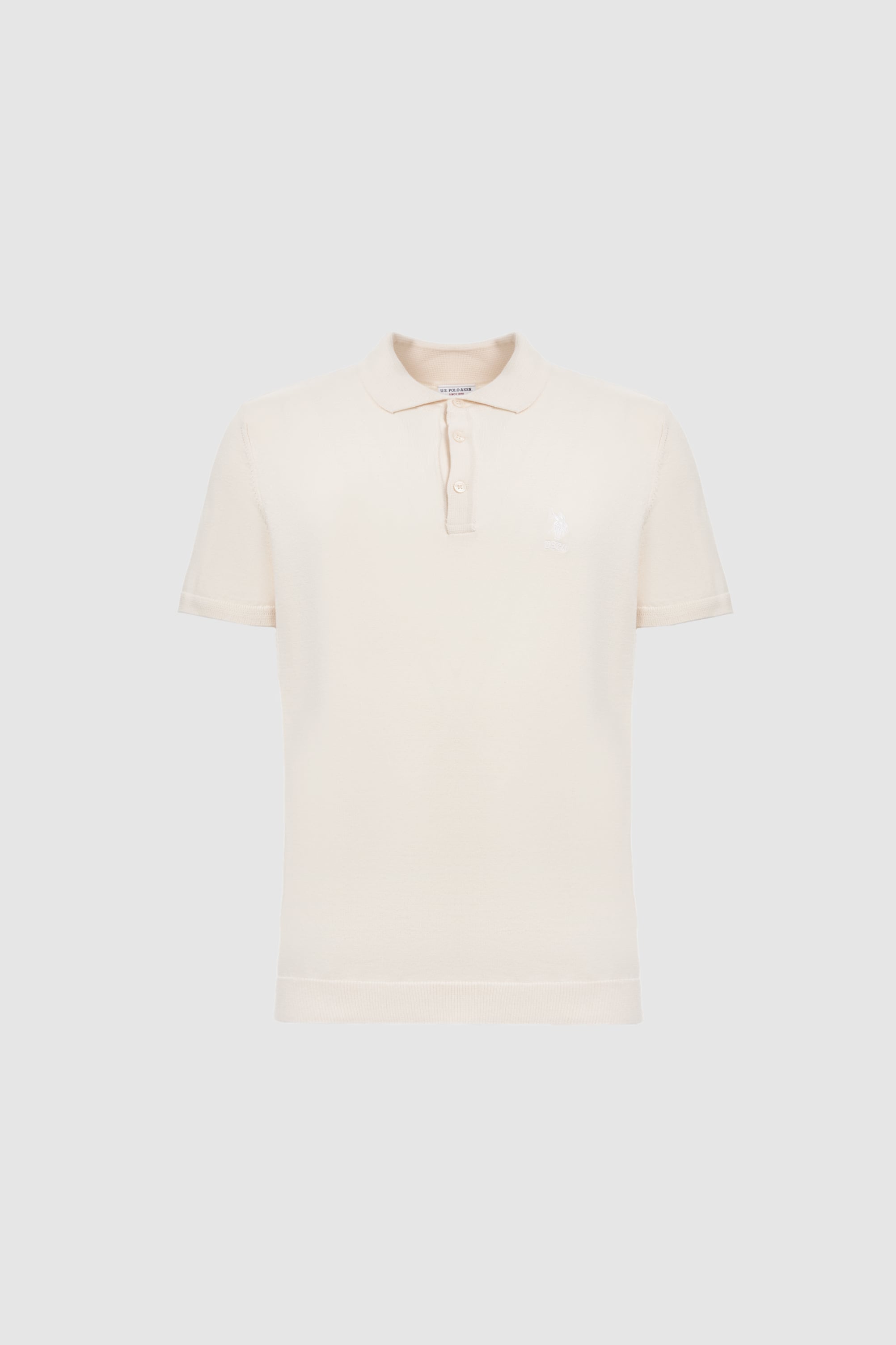 Erkek Krem Polo Yaka Triko Tişört - Image 7