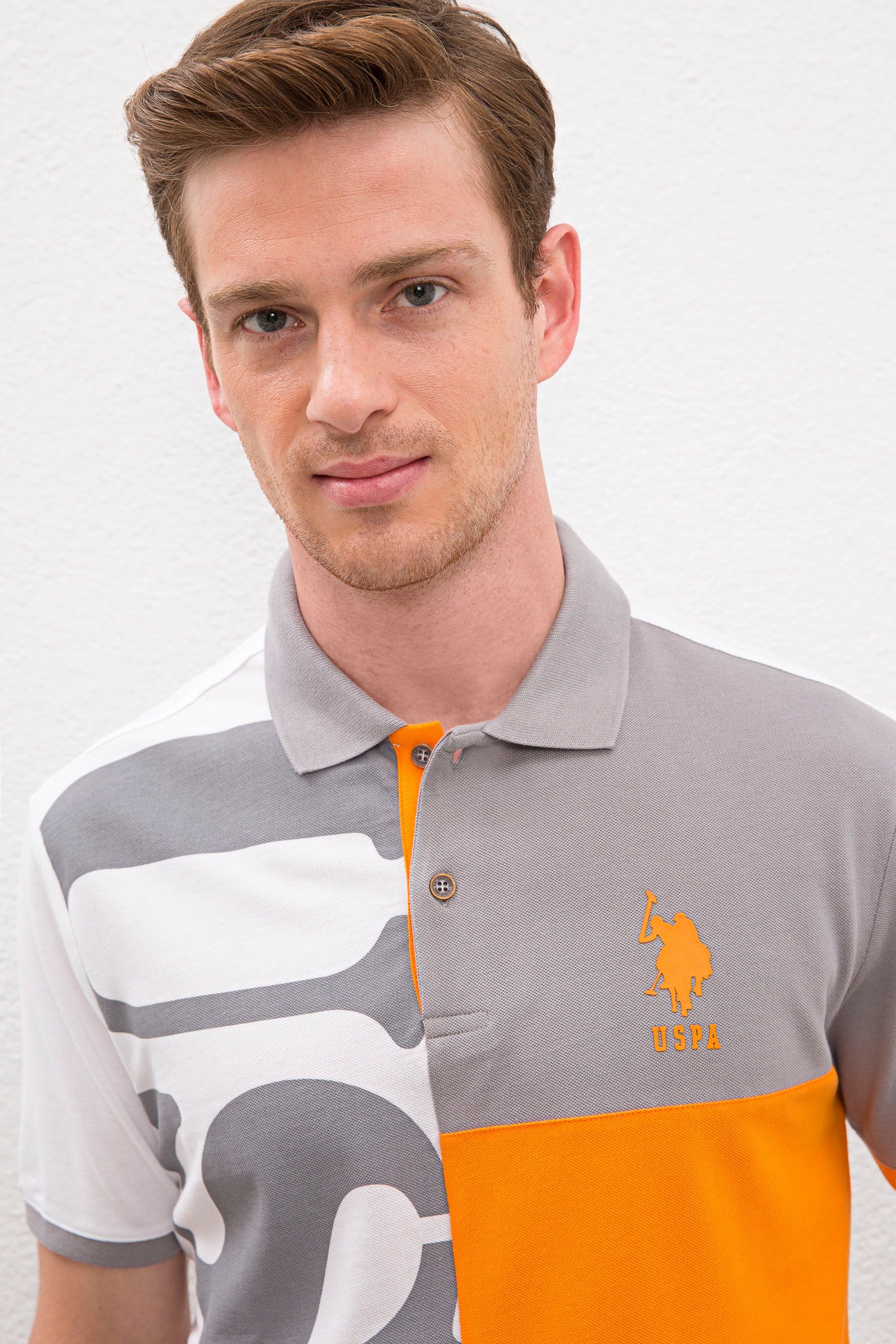 Erkek Gri Polo Yaka T-Shirt