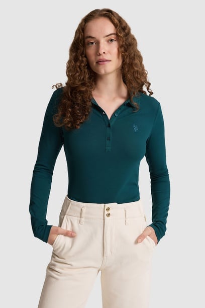 Kadın Yeşil Basic Sweatshirt