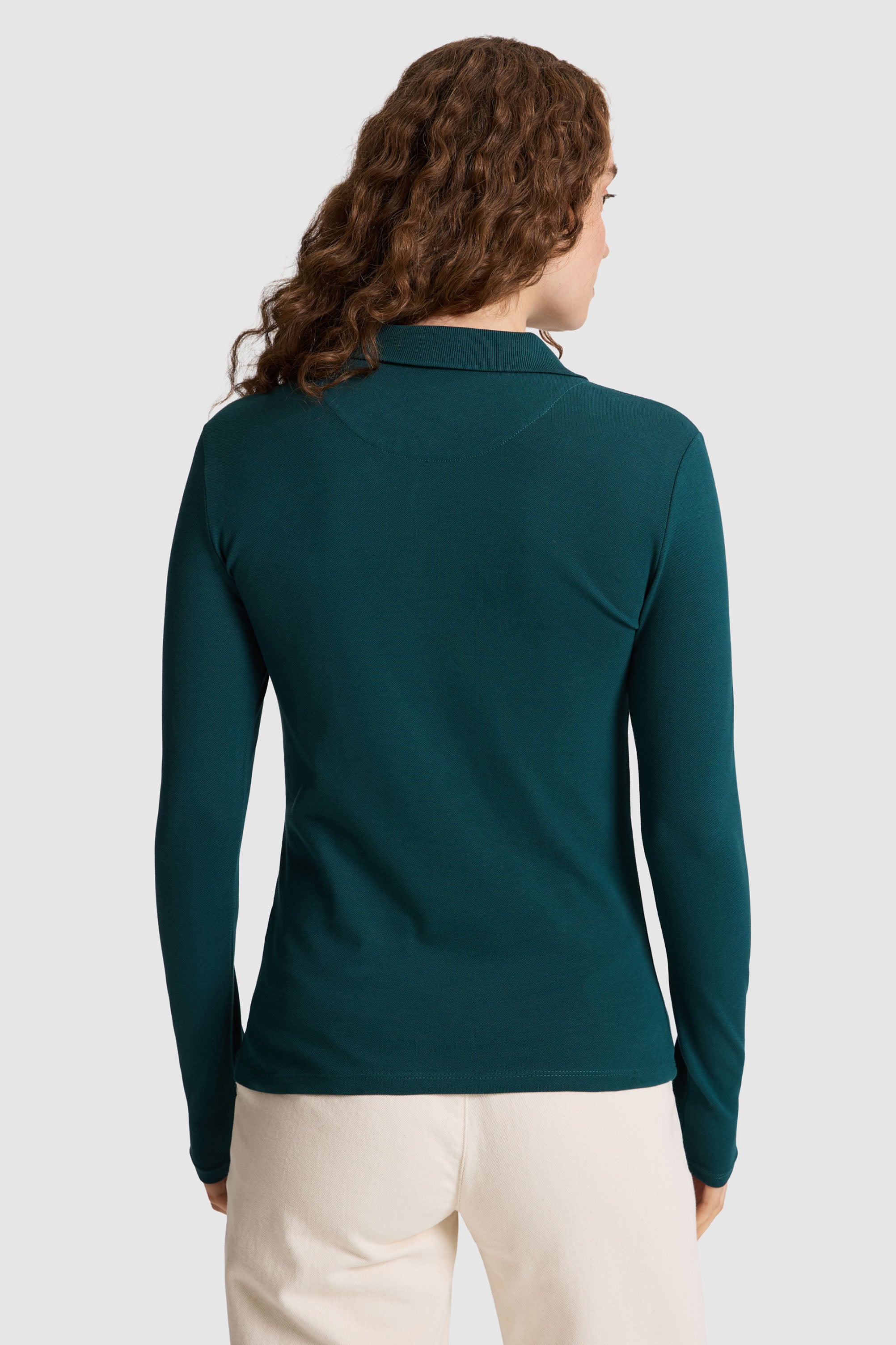 Kadın Yeşil Basic Sweatshirt - Image 5