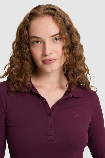 Kadın Bordo Basic Sweatshirt