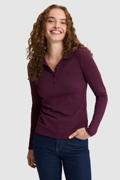 Kadın Bordo Basic Sweatshirt