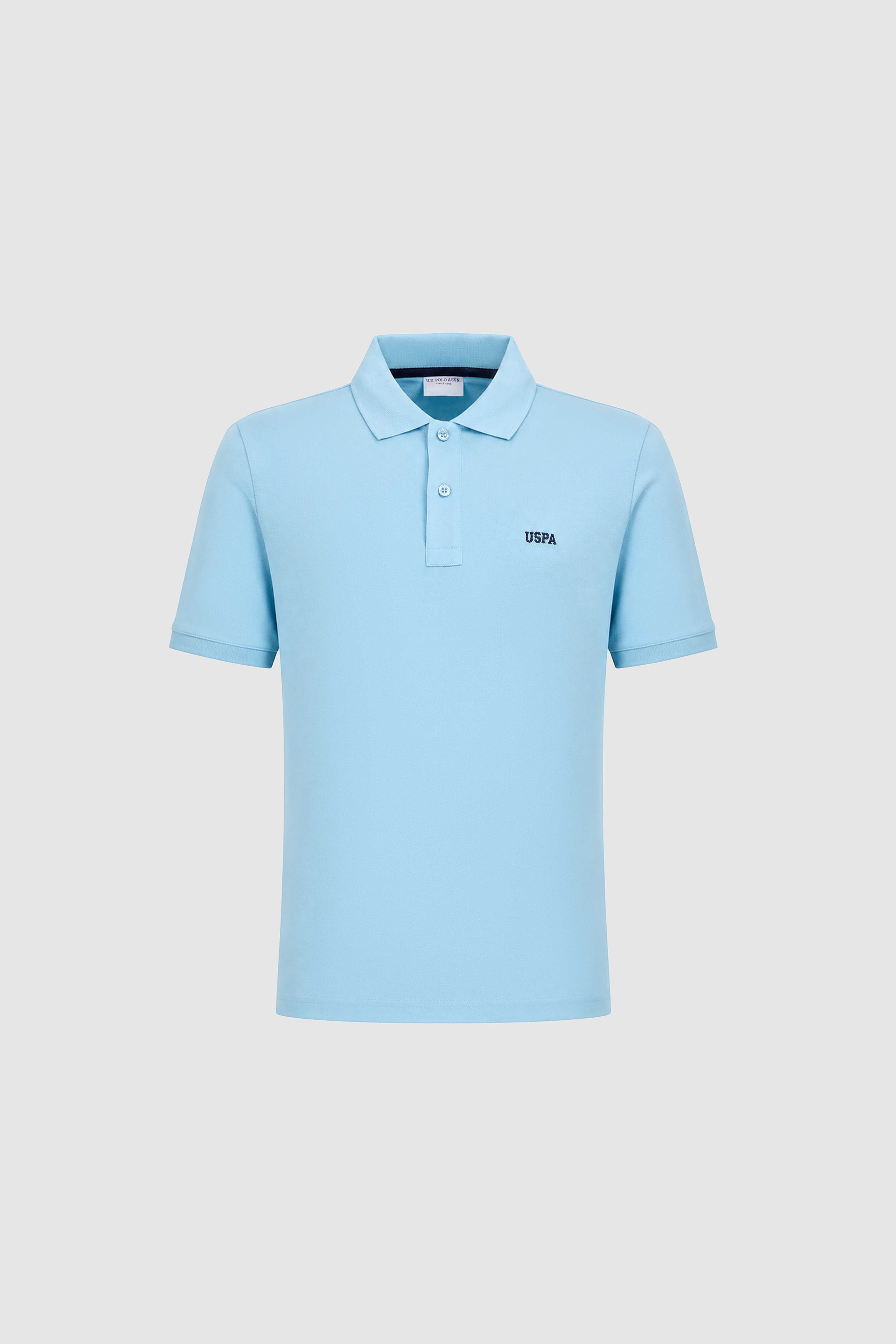 Erkek Mavi Regular Fit Polo Yaka Basic Tişört