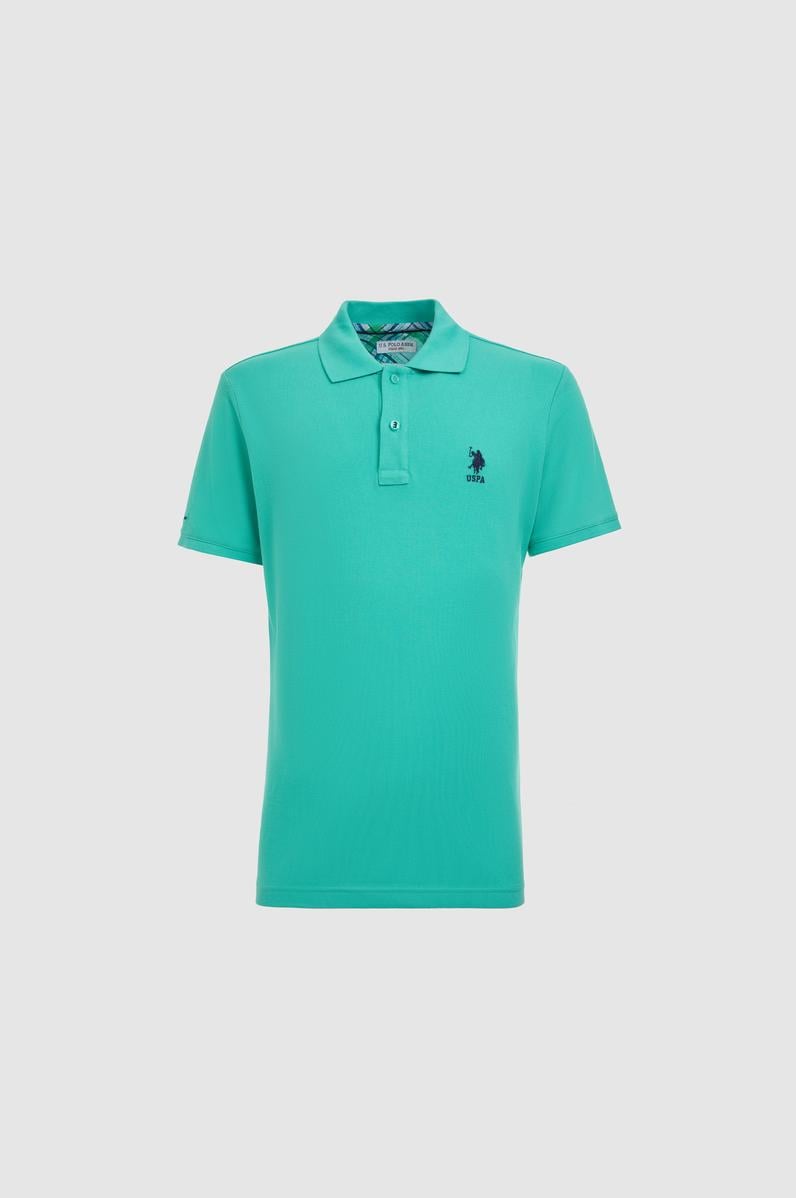 Erkek Mint Slim Fit Polo Yaka Basic Tişört