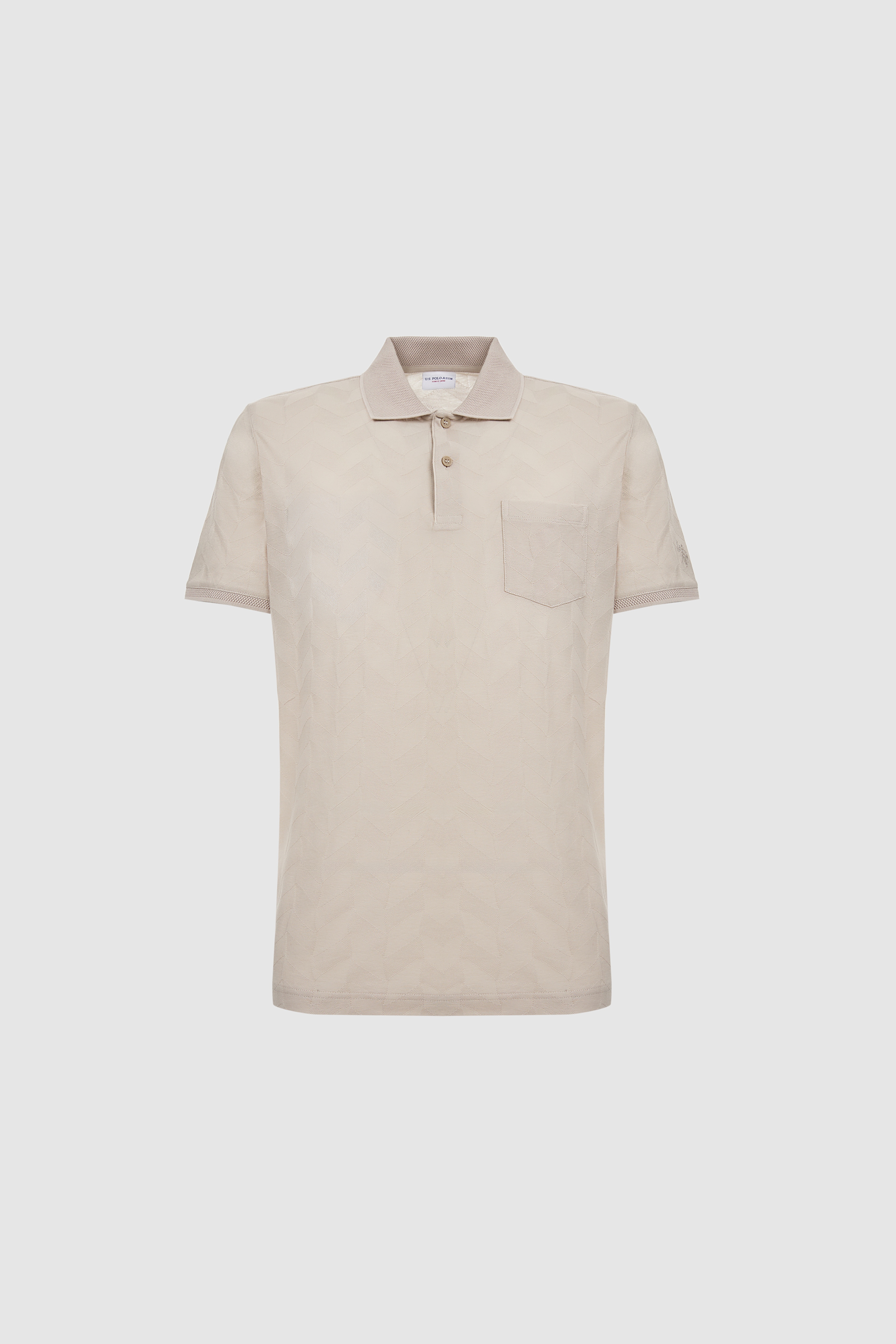Erkek Taş Regular Fit Polo Yaka Tişört