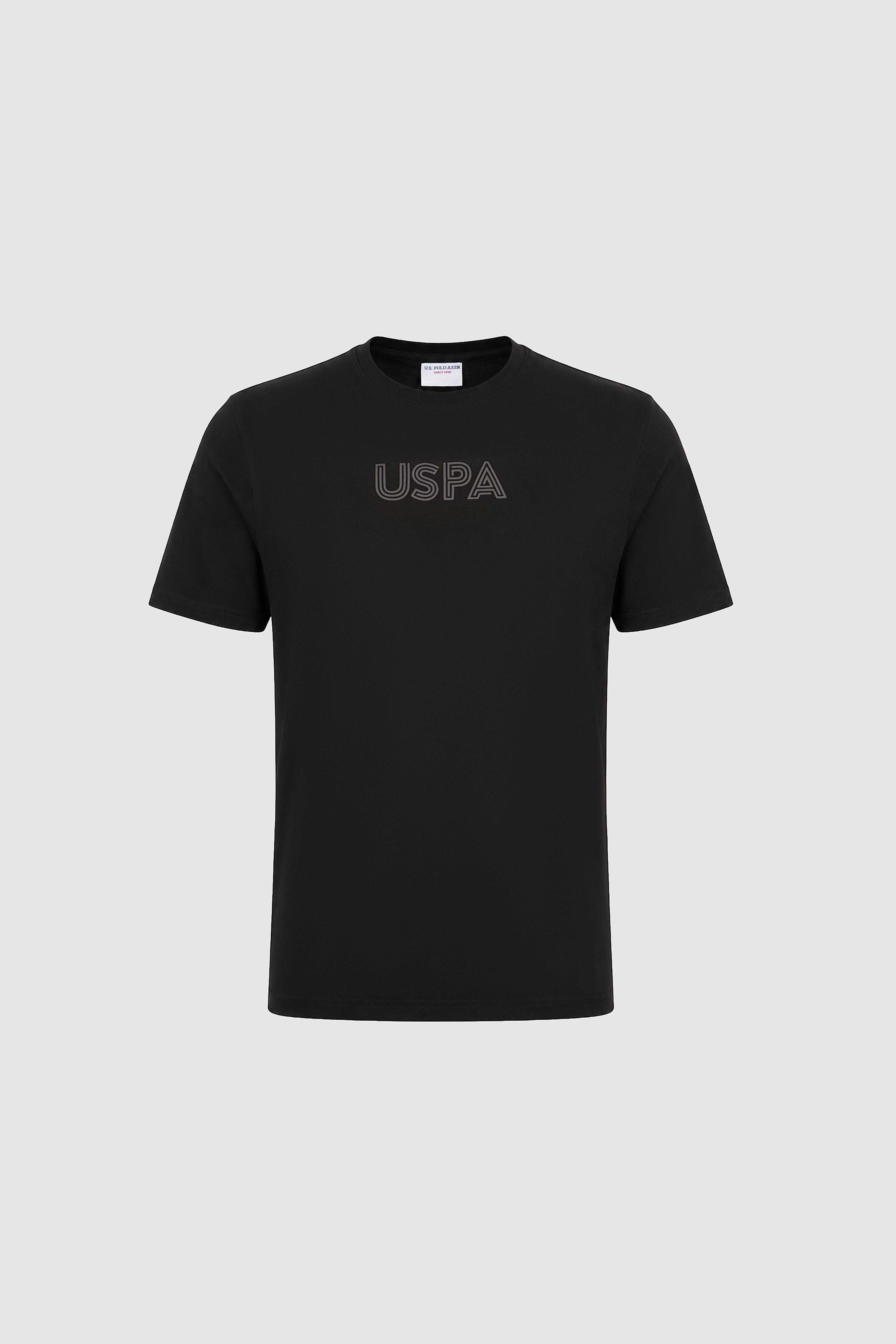Erkek Regular Fit Bisiklet Yaka Siyah Basic Tişört - Image 7