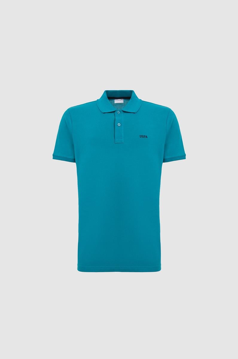 Erkek Petrol Regular Fit Polo Yaka Basic Tişört