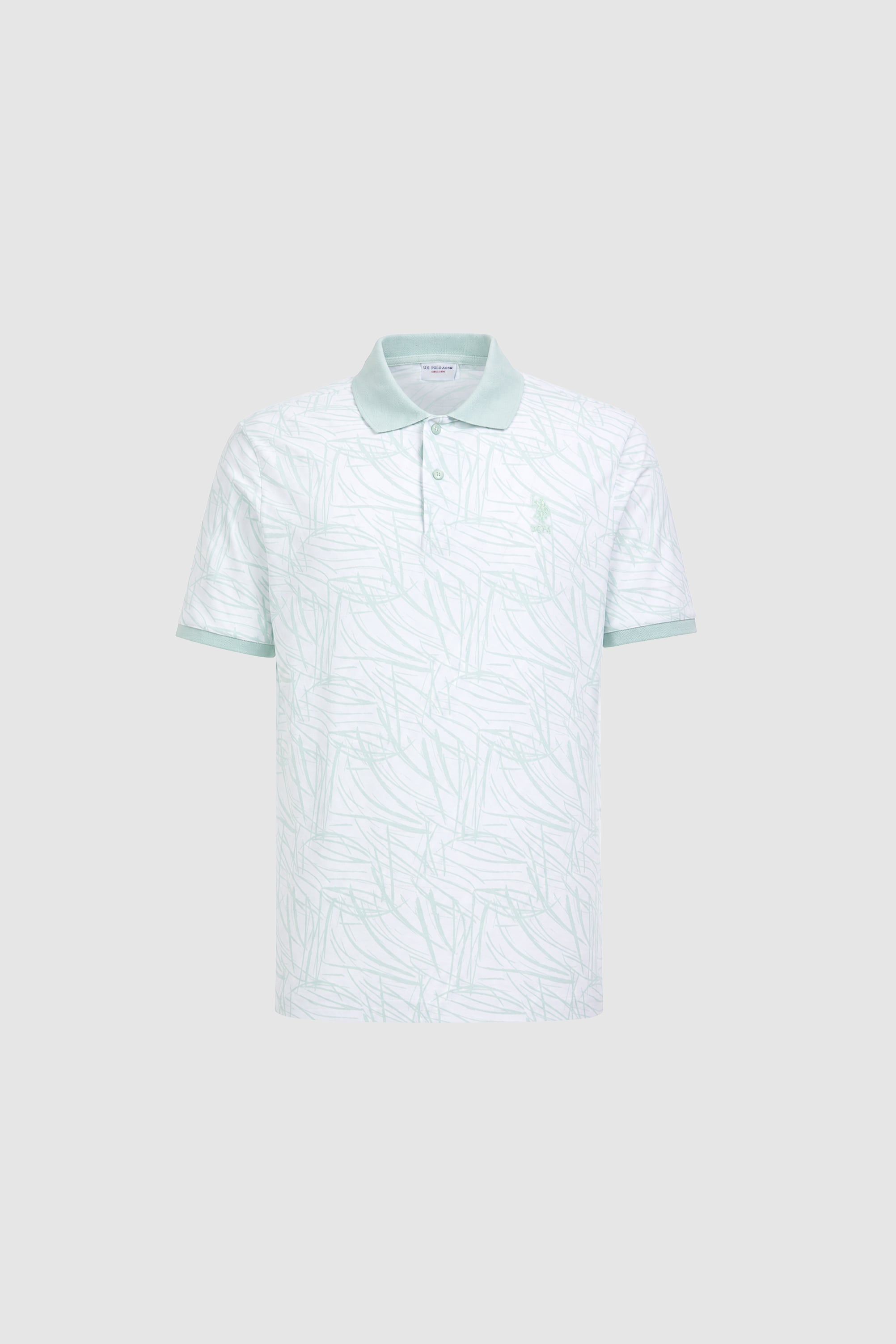 Erkek Su Yeşili Regular Fit Polo Yaka Tişört - 50327014023