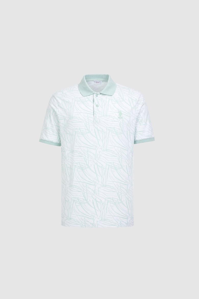 Erkek Su Yeşili Regular Fit Polo Yaka Tişört - 50327014023