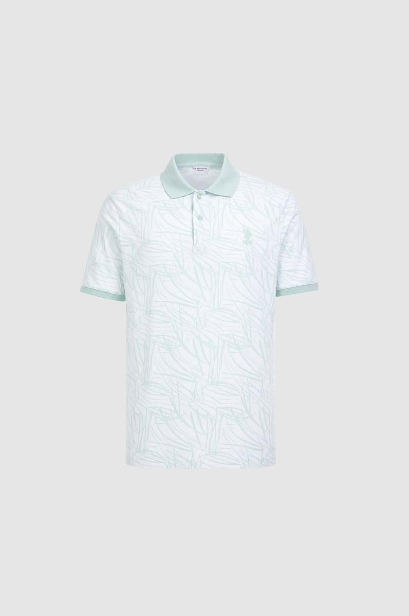 Erkek Su Yeşili Regular Fit Polo Yaka Tişört