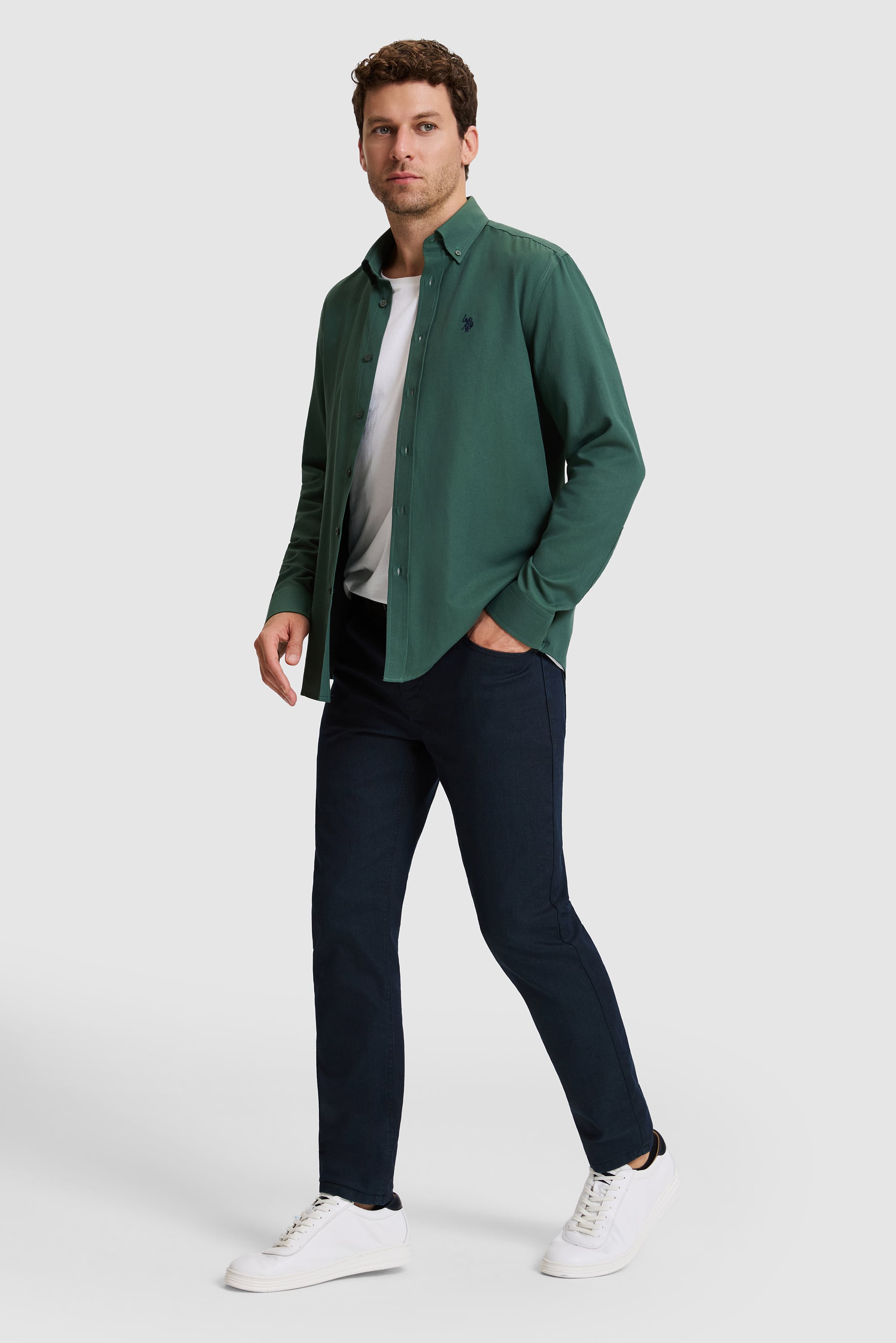 Erkek Yeşil Jean Pantolon - 50321470025