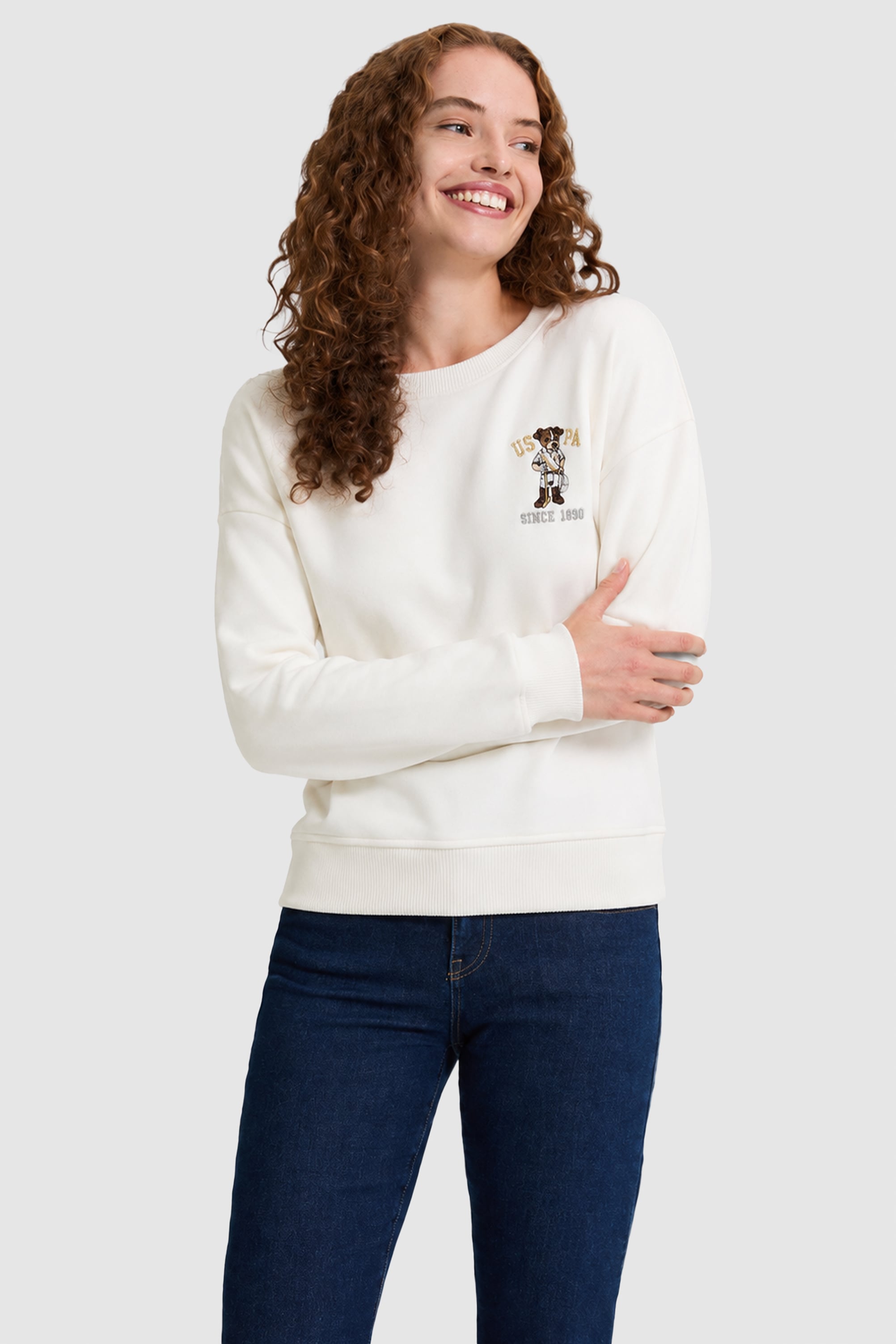 Kadın BEYAZ Sweatshirt - 50326743010