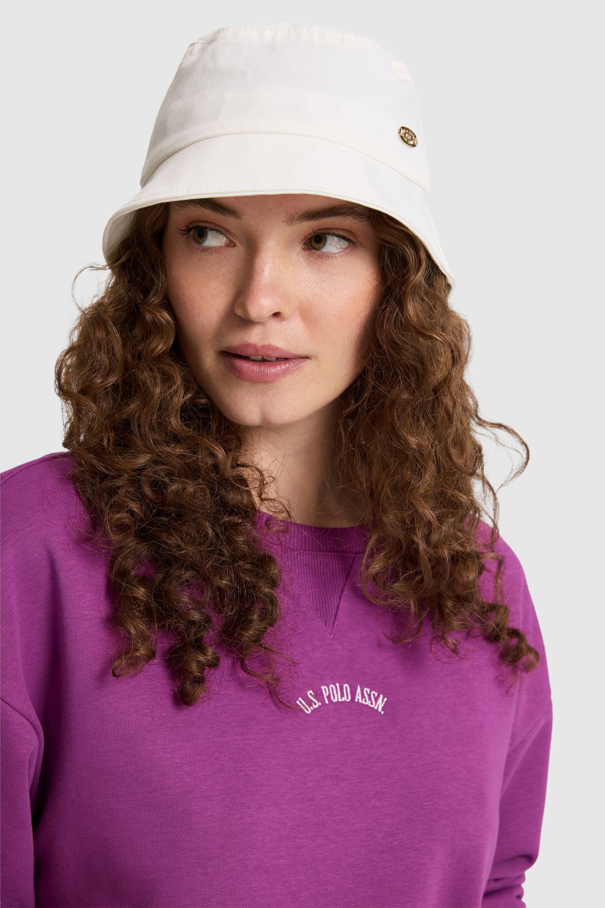 Kadın Menekşe Bisiklet Yaka Sweatshirt - Image 3