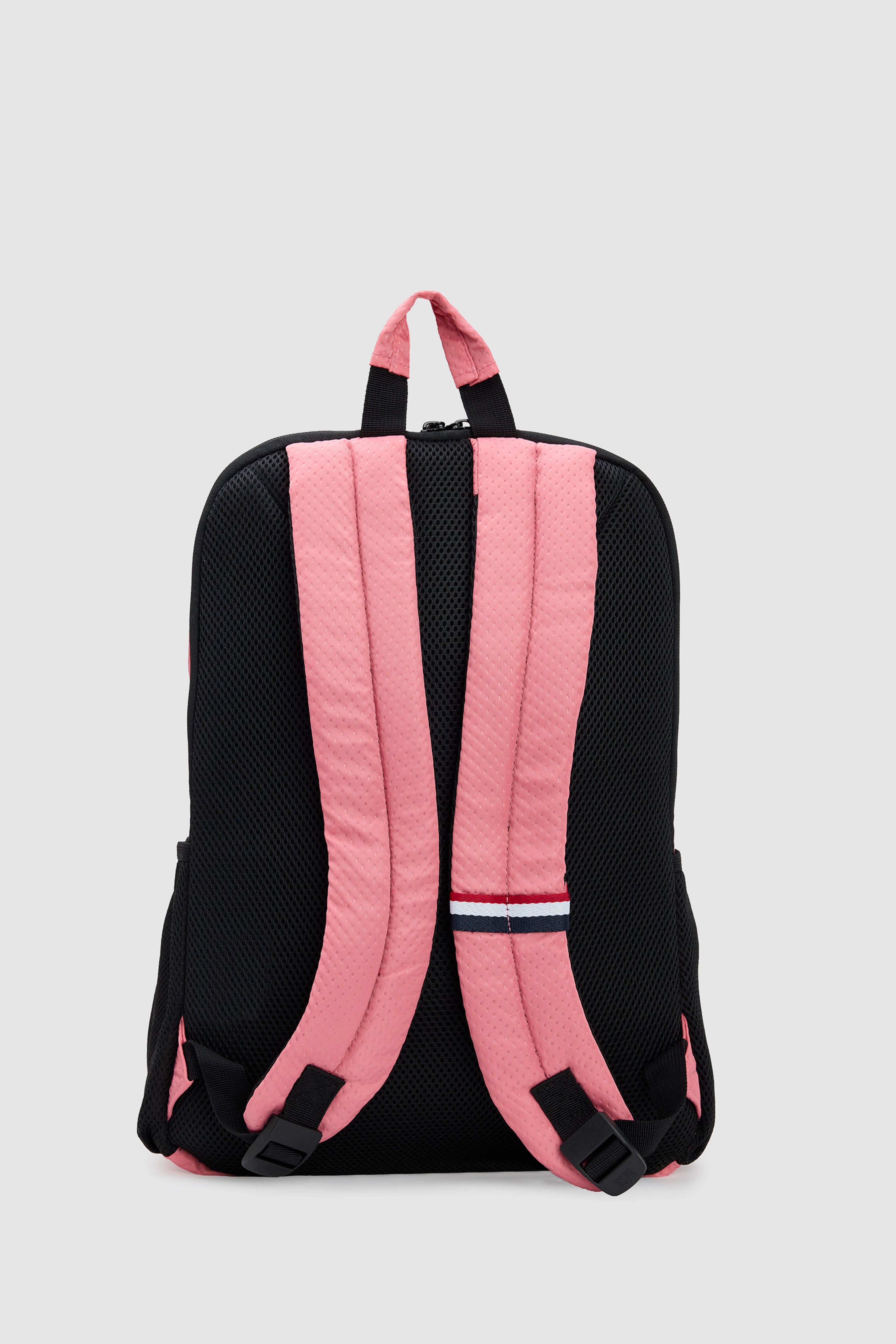 Kız Çocuk Pembe Dokulu Çok Cepli Sırt Çantası - Image 3