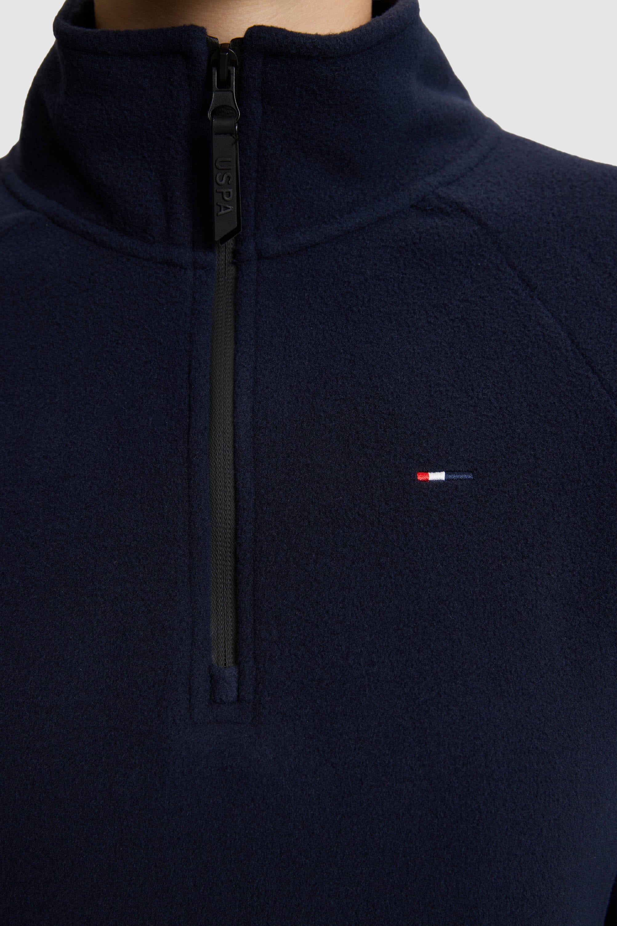 Kadın Lacivert Yarım Fermuarlı Sweatshirt - Image 6