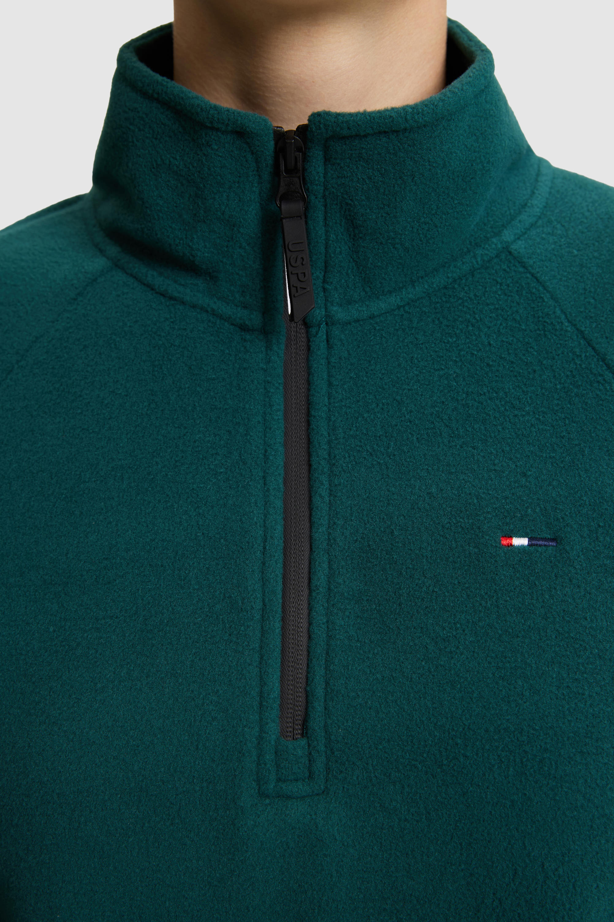 Kadın Yeşil Yarım Fermuarlı Sweatshirt - Image 6