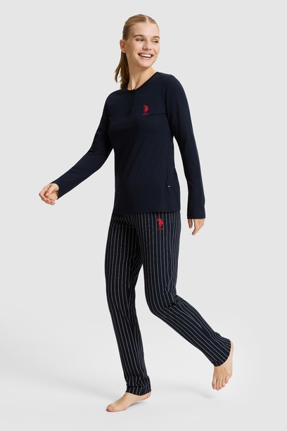 Kadın Lacivert Pijama Takımı