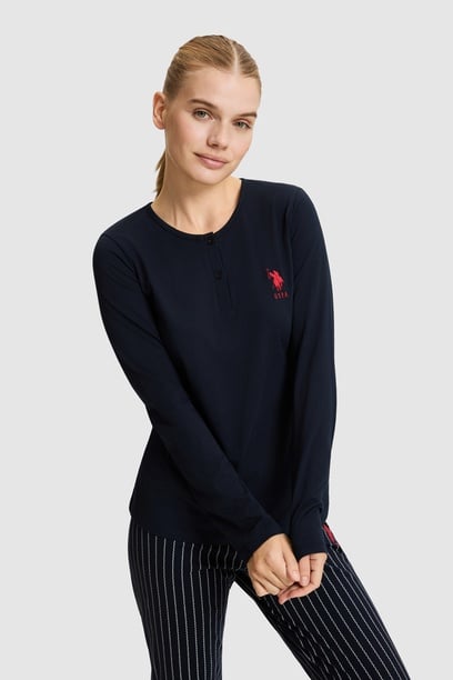 Kadın Lacivert Pijama Takımı