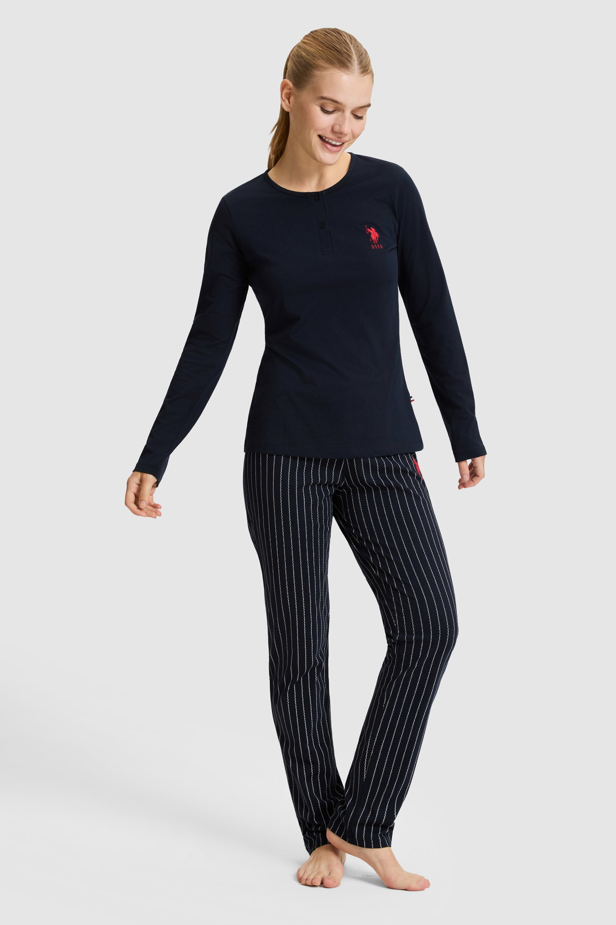 Kadın Lacivert Pijama Takımı - Image 4