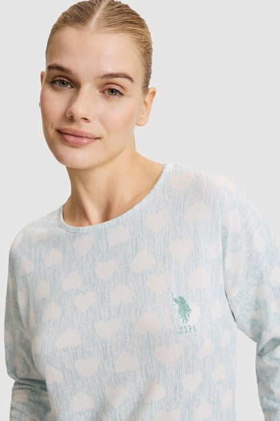 Kadın Mint Pijama Takımı