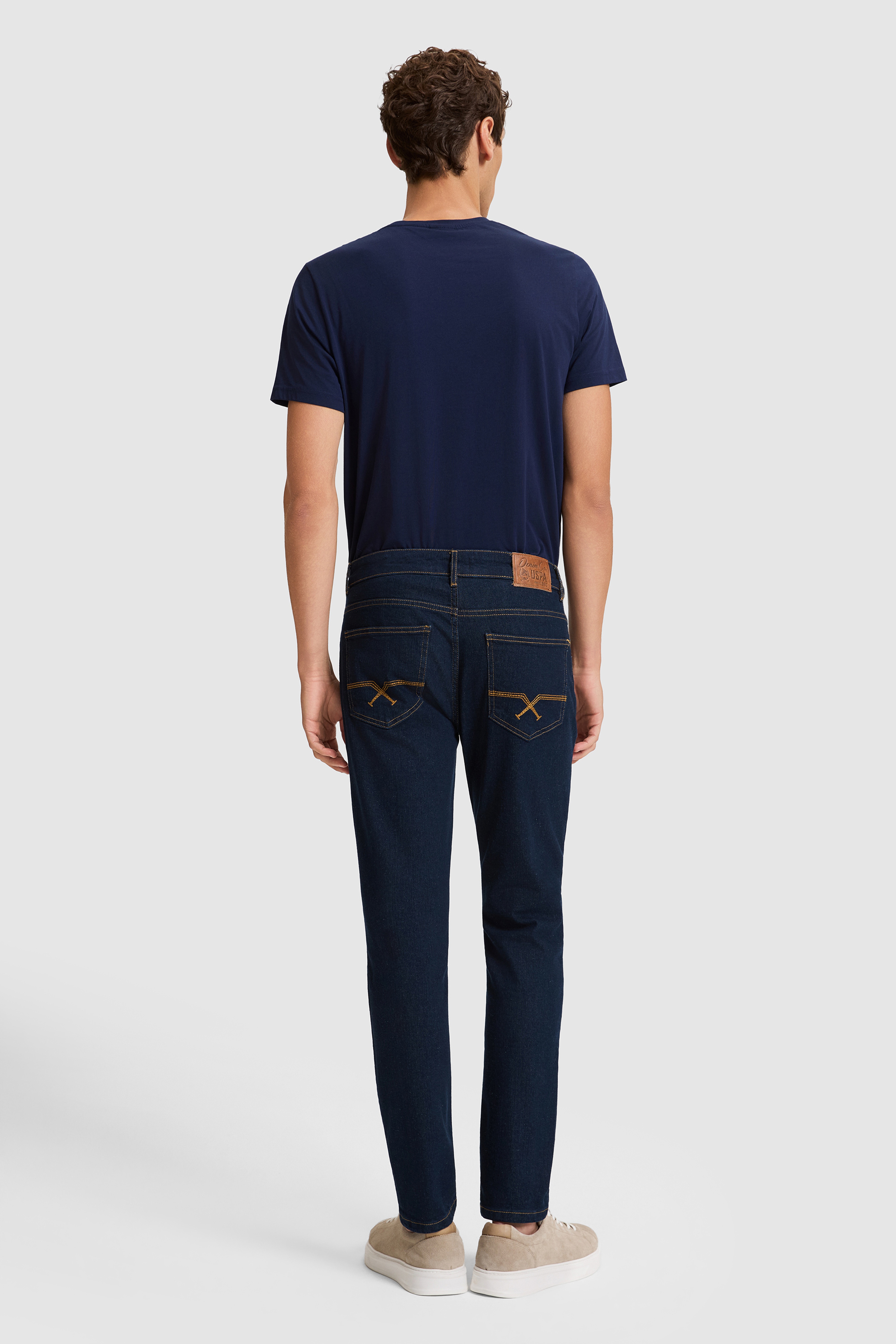 Erkek Eflatun Jean Pantolon - Image 5