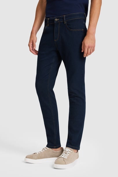 Erkek Eflatun Jean Pantolon