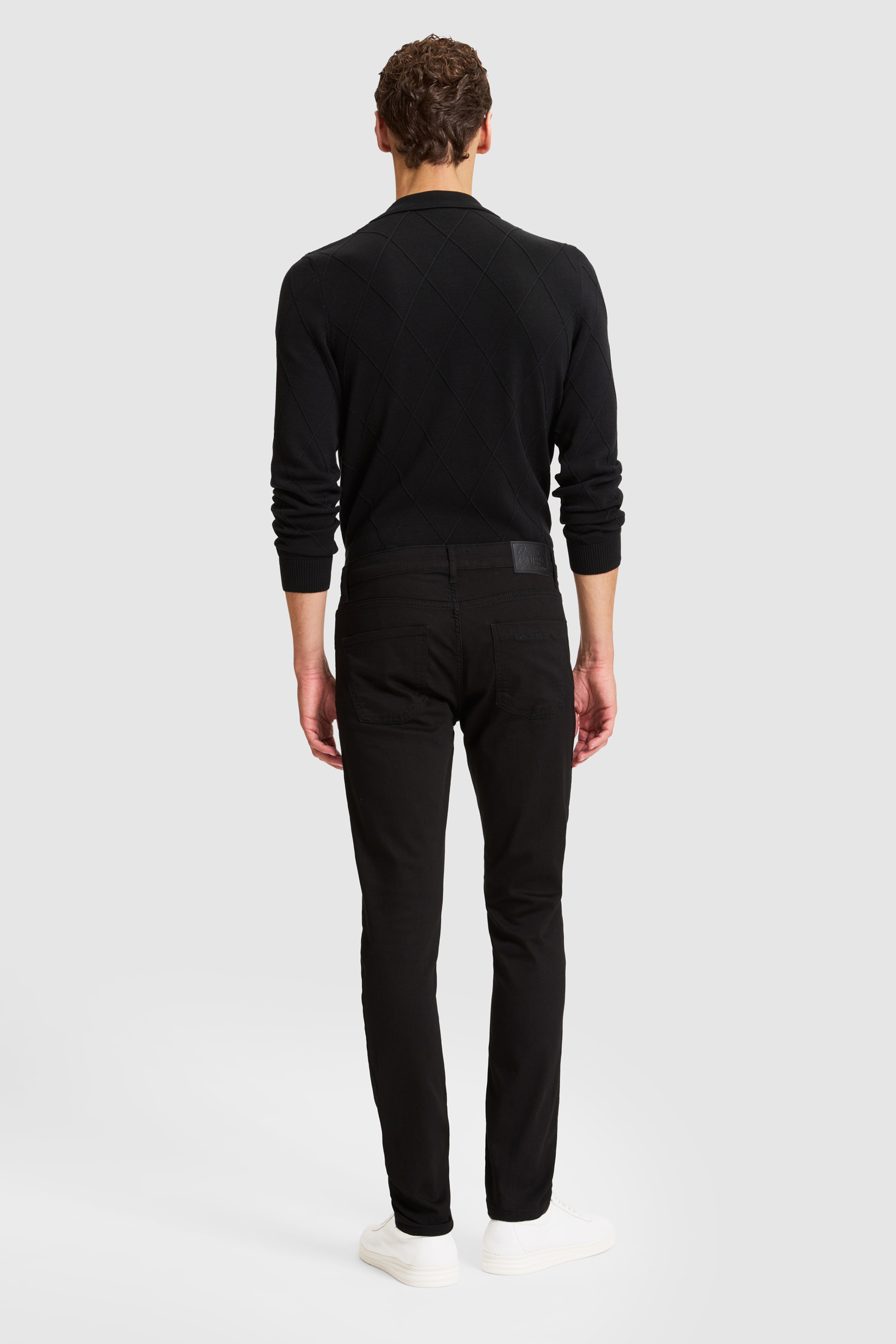 Erkek Siyah Slim Fit Jean Pantolon - Image 5