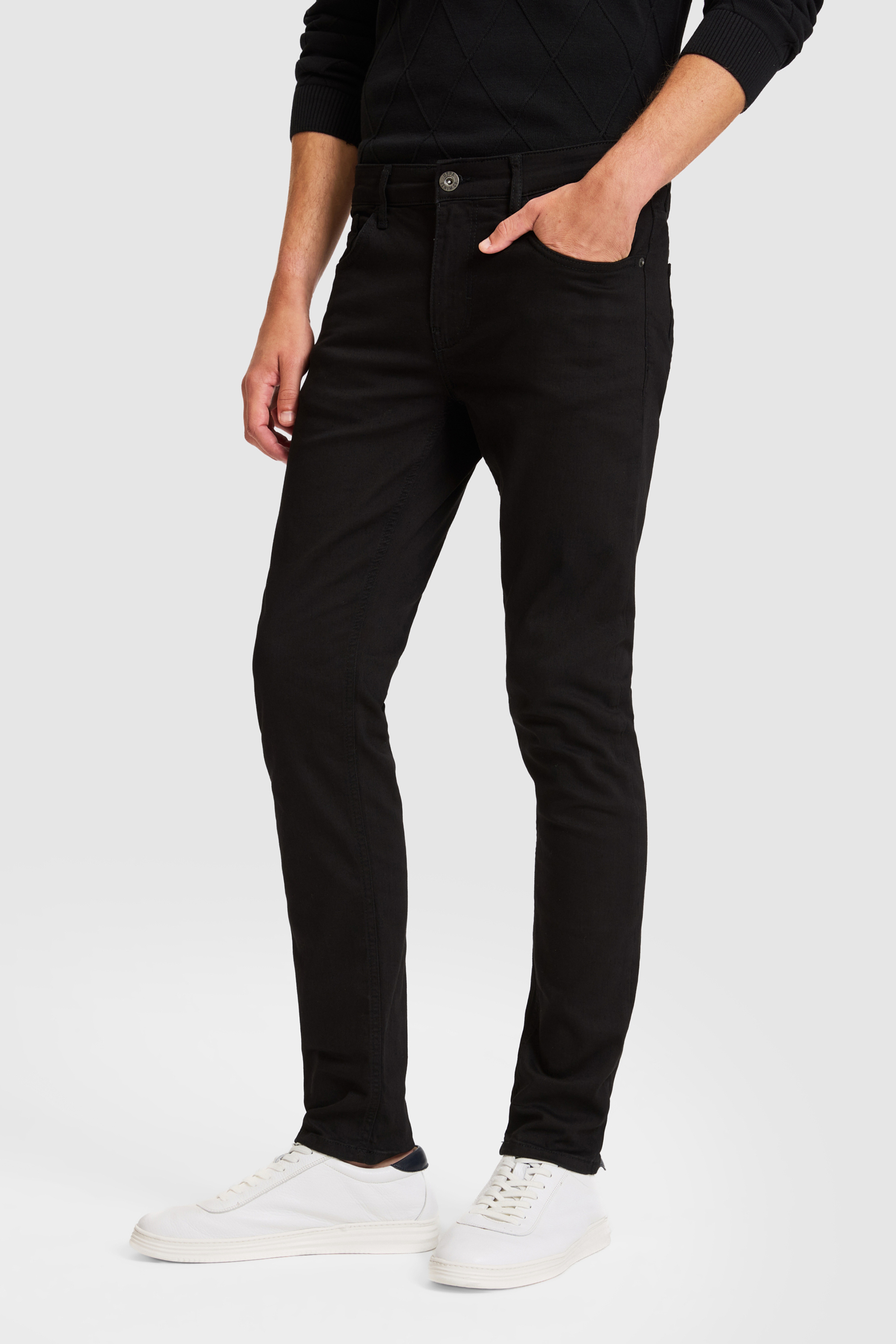 Erkek Siyah Slim Fit Jean Pantolon - Image 2