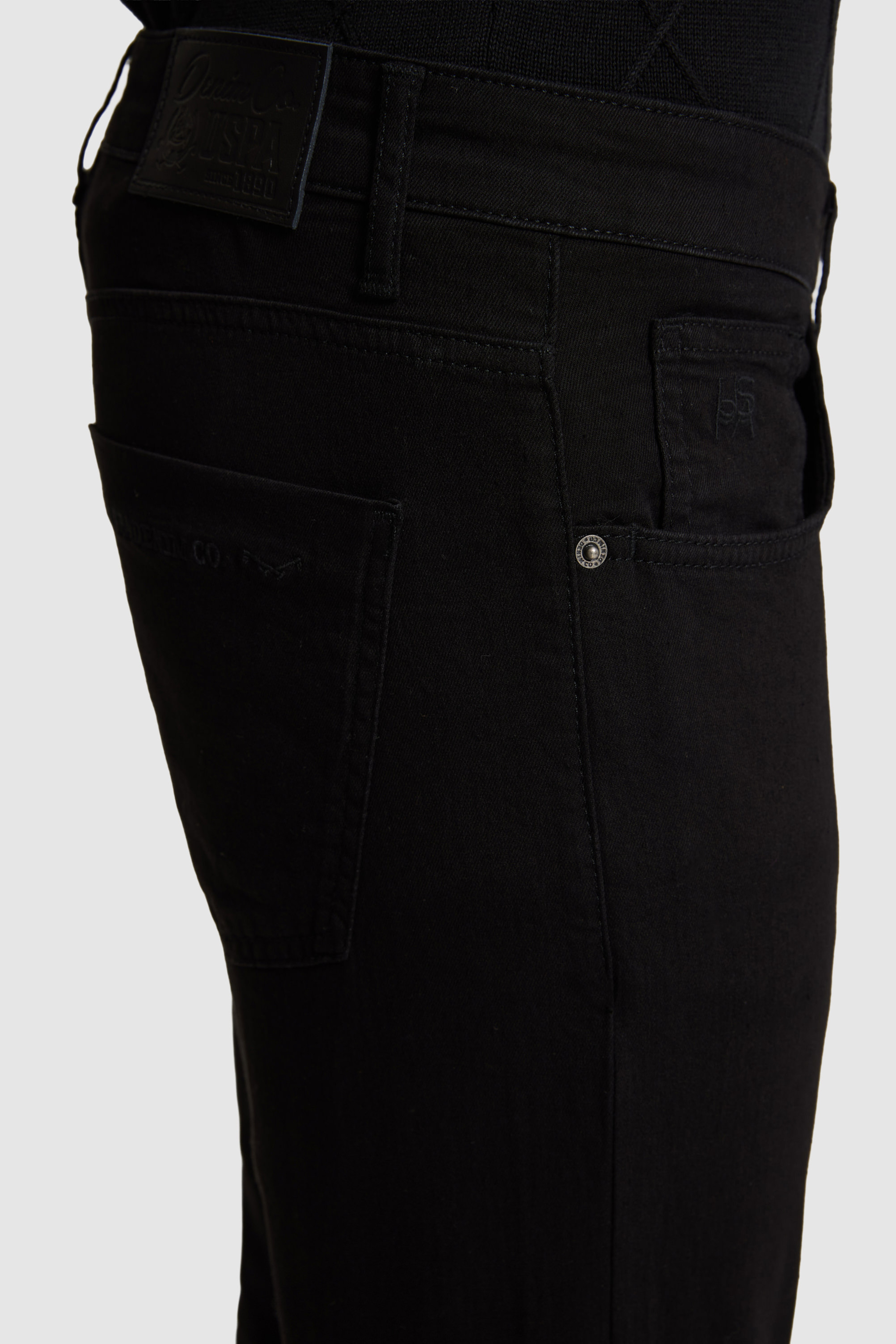 Erkek Siyah Slim Fit Jean Pantolon - Image 6