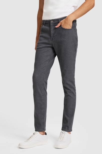 Erkek Gri Jean Pantolon