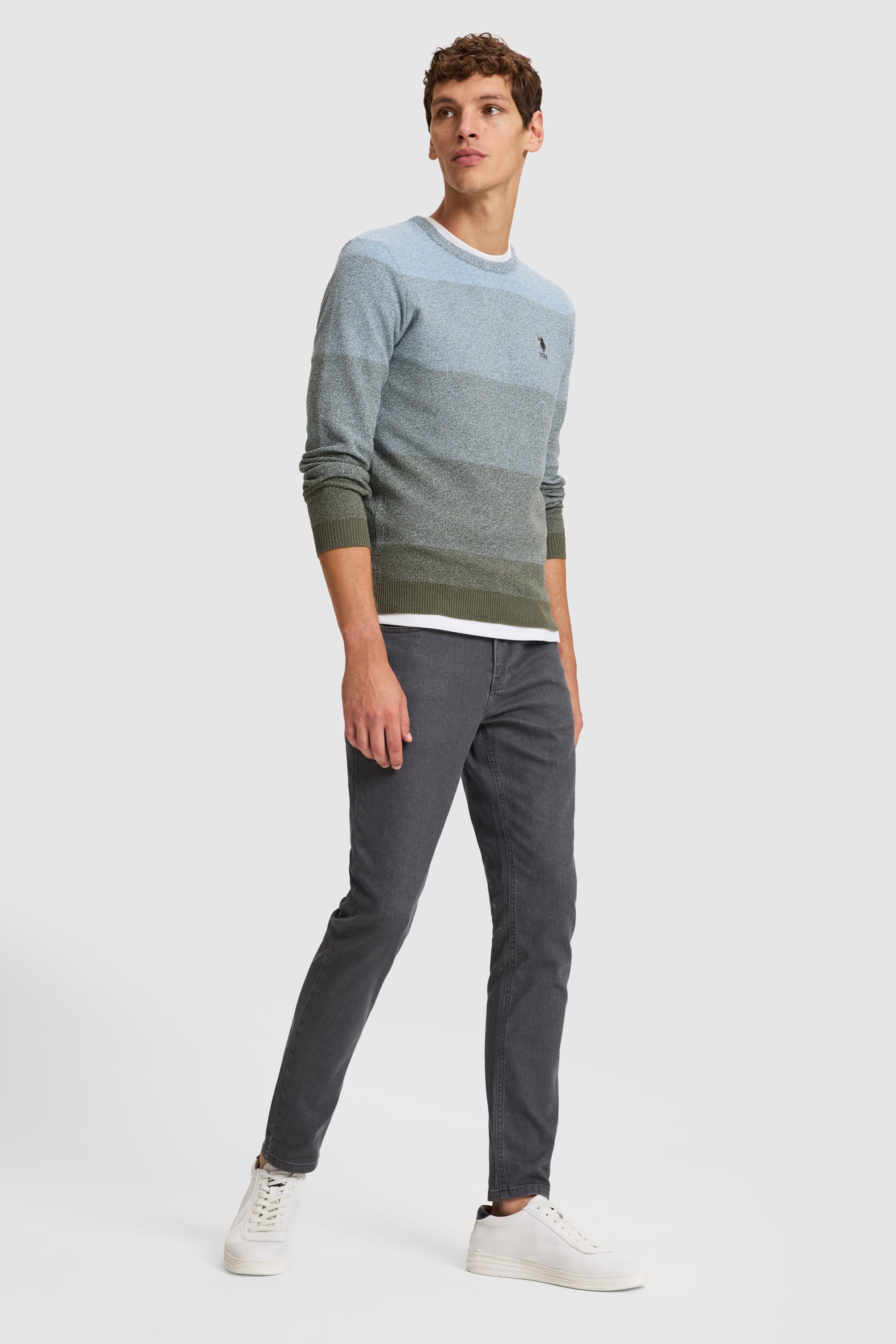 Erkek Gri Jean Pantolon