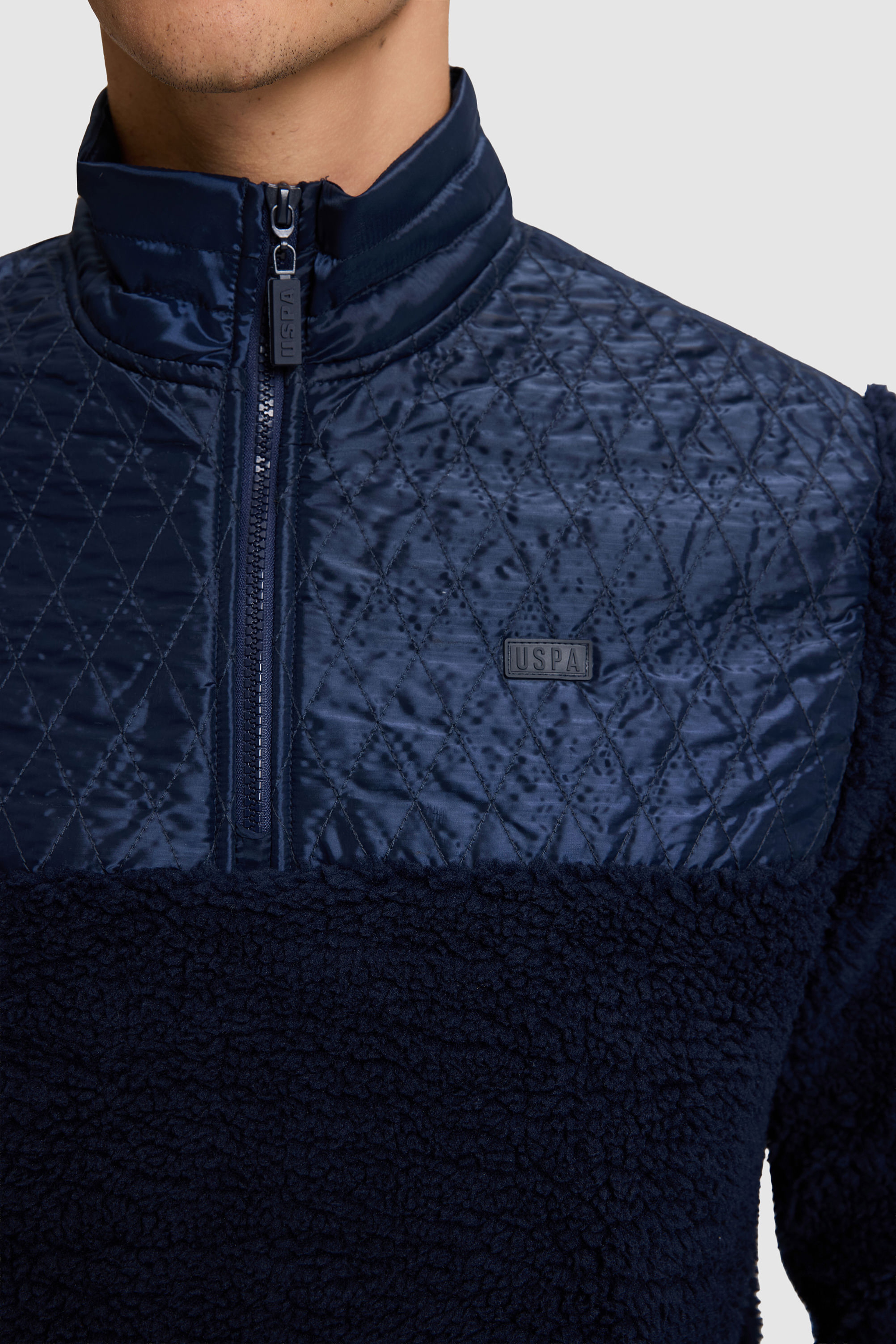 Erkek Yarım Fermuarlı Comfort Fit Lacivert Sweatshirt
