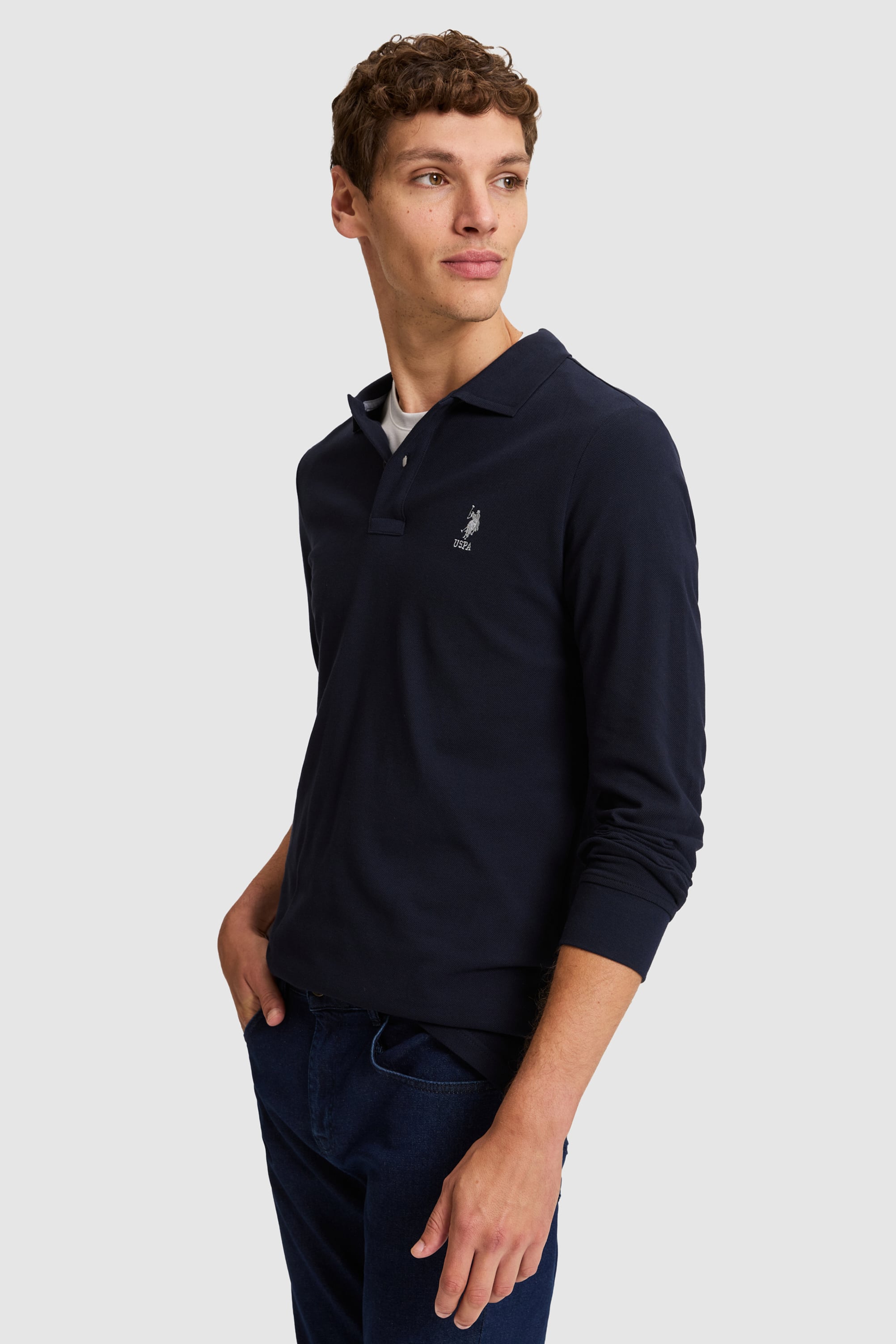 Erkek Lacivert Basic Sweatshirt - Image 3