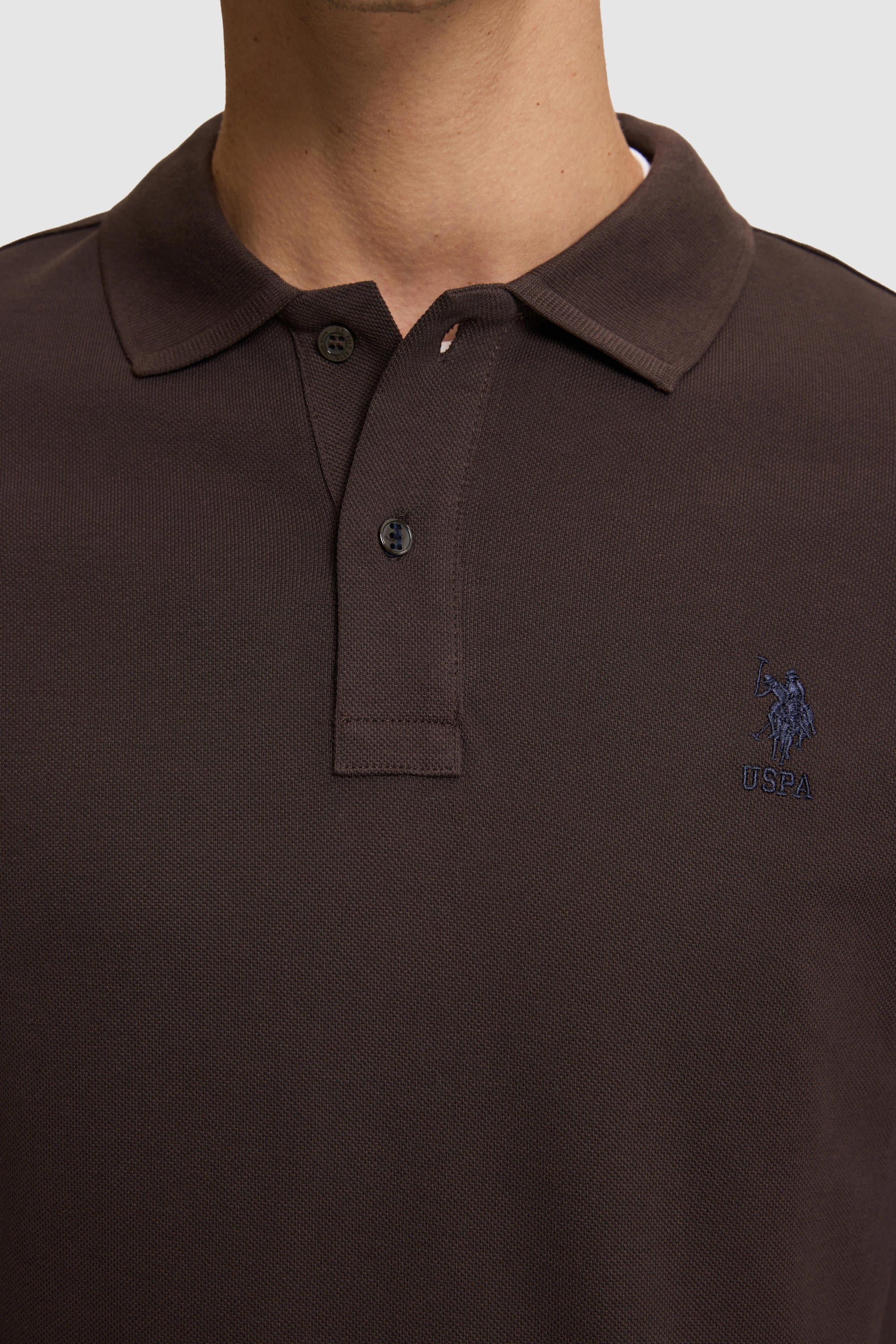 Erkek Koyu Kahverengi Basic Sweatshirt