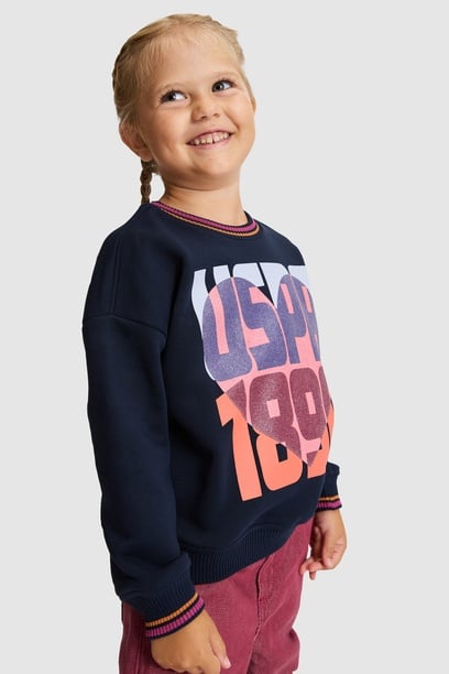 Kız Çocuk Lacivert Sweatshirt