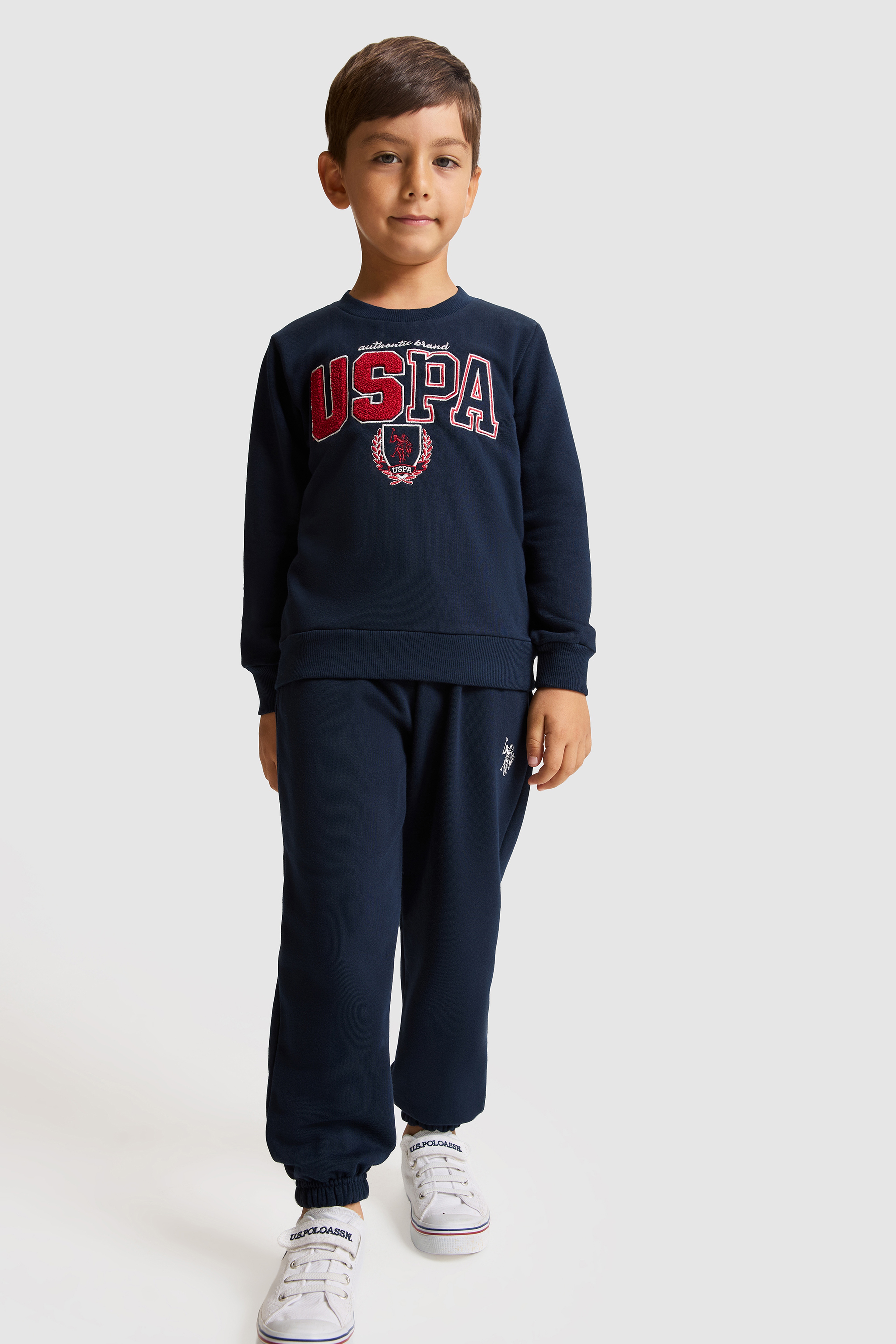 Erkek Çocuk Lacivert USPA Baskılı Eşofman Takımı - Image 1