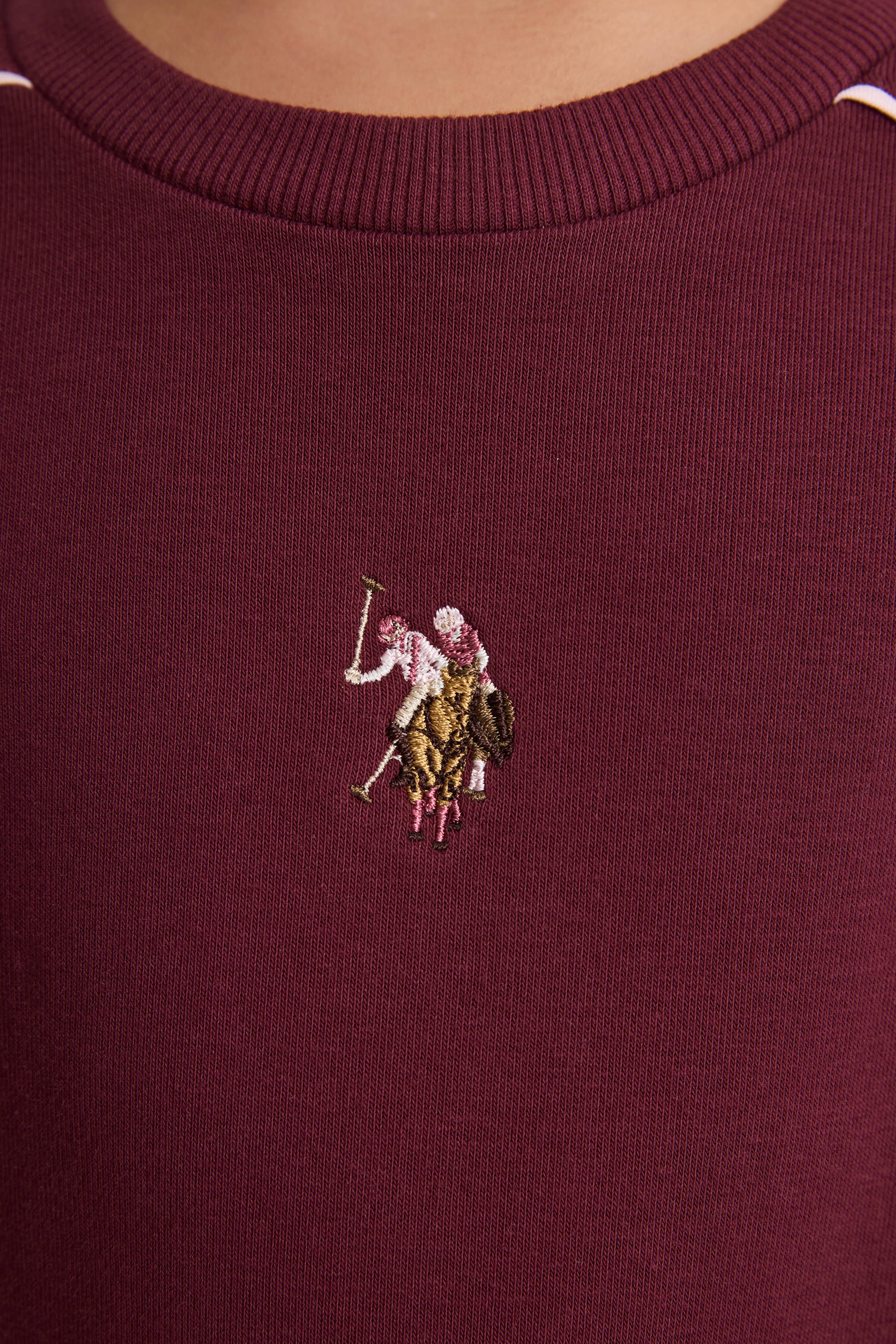 Kız Çocuk Bordo Biyeli Eşofman Takımı - Image 6