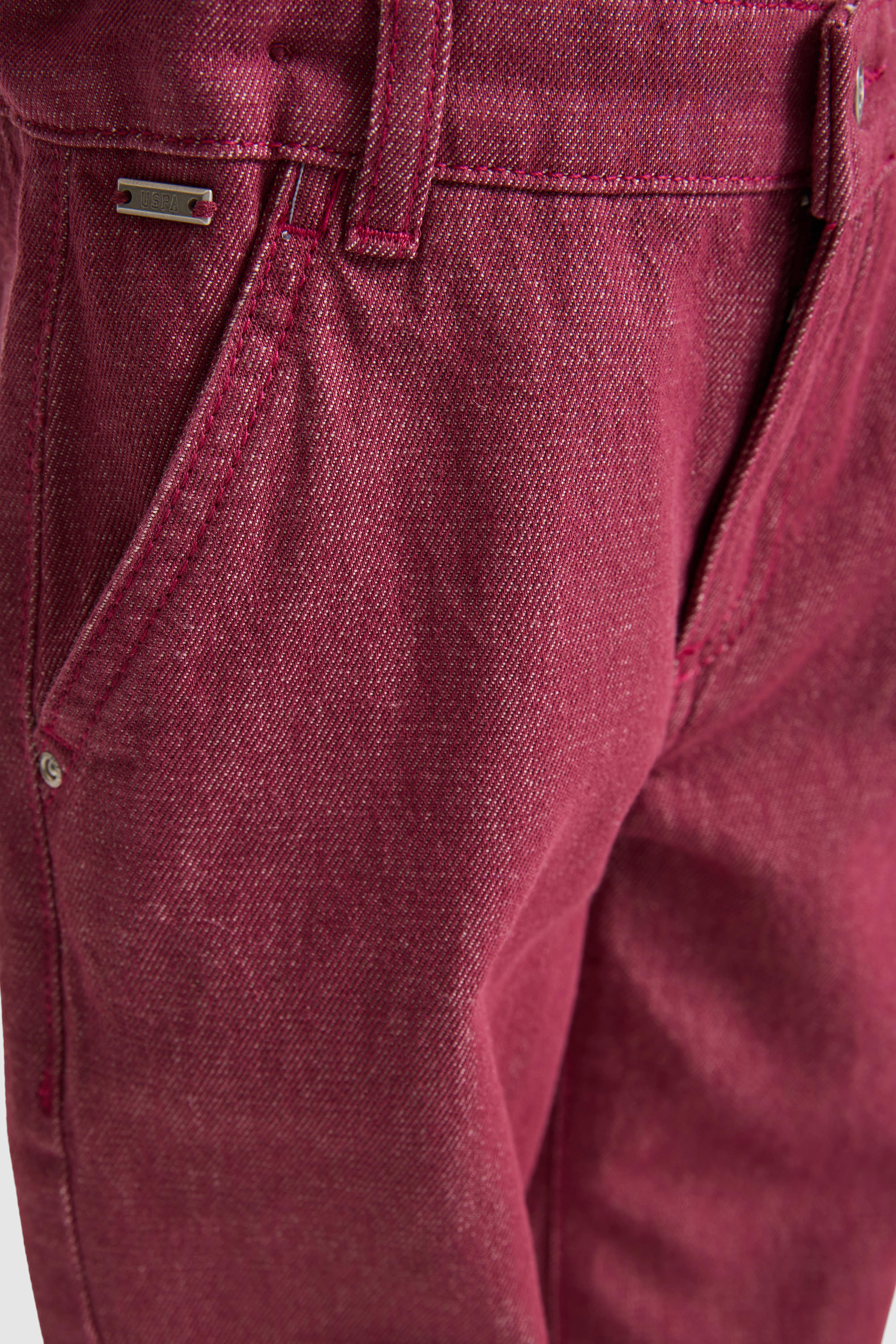 Kız Çocuk Pembe Loose Fit Jean Pantolon - Image 5