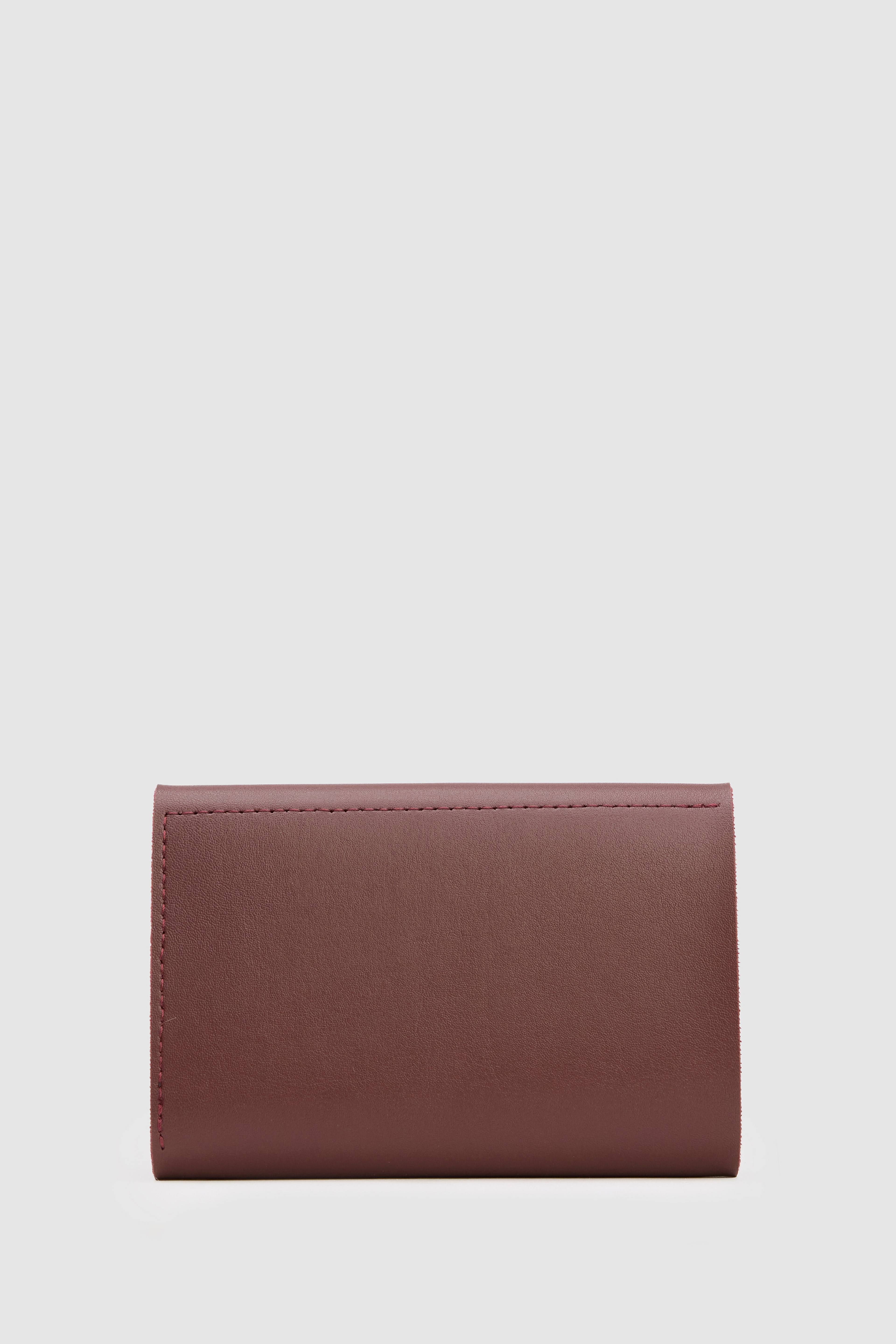 Kadın Bordo USPA Baskılı Kapaklı Cüzdan