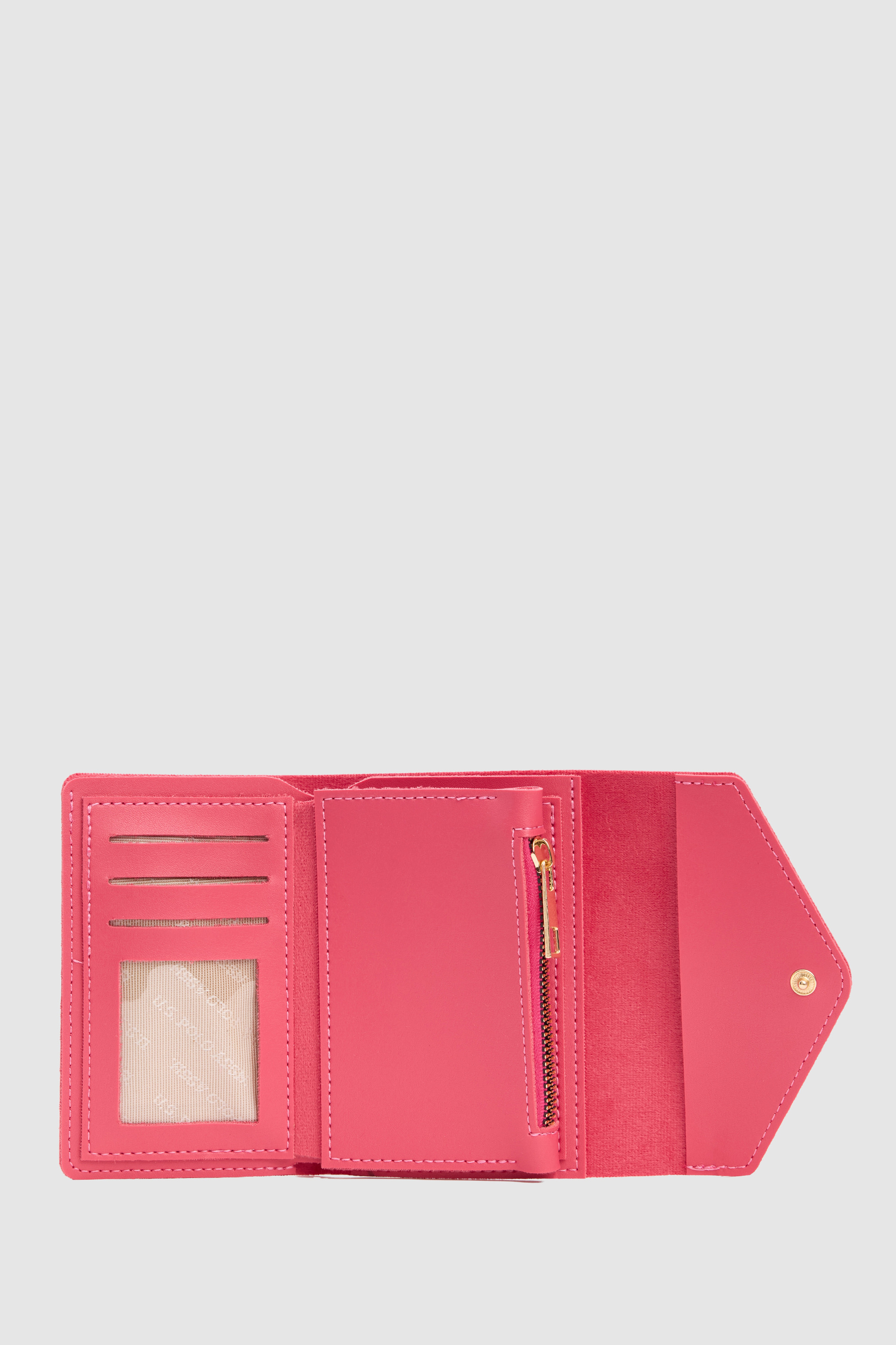 Kadın Pembe USPA Baskılı Kapaklı Cüzdan - Image 4