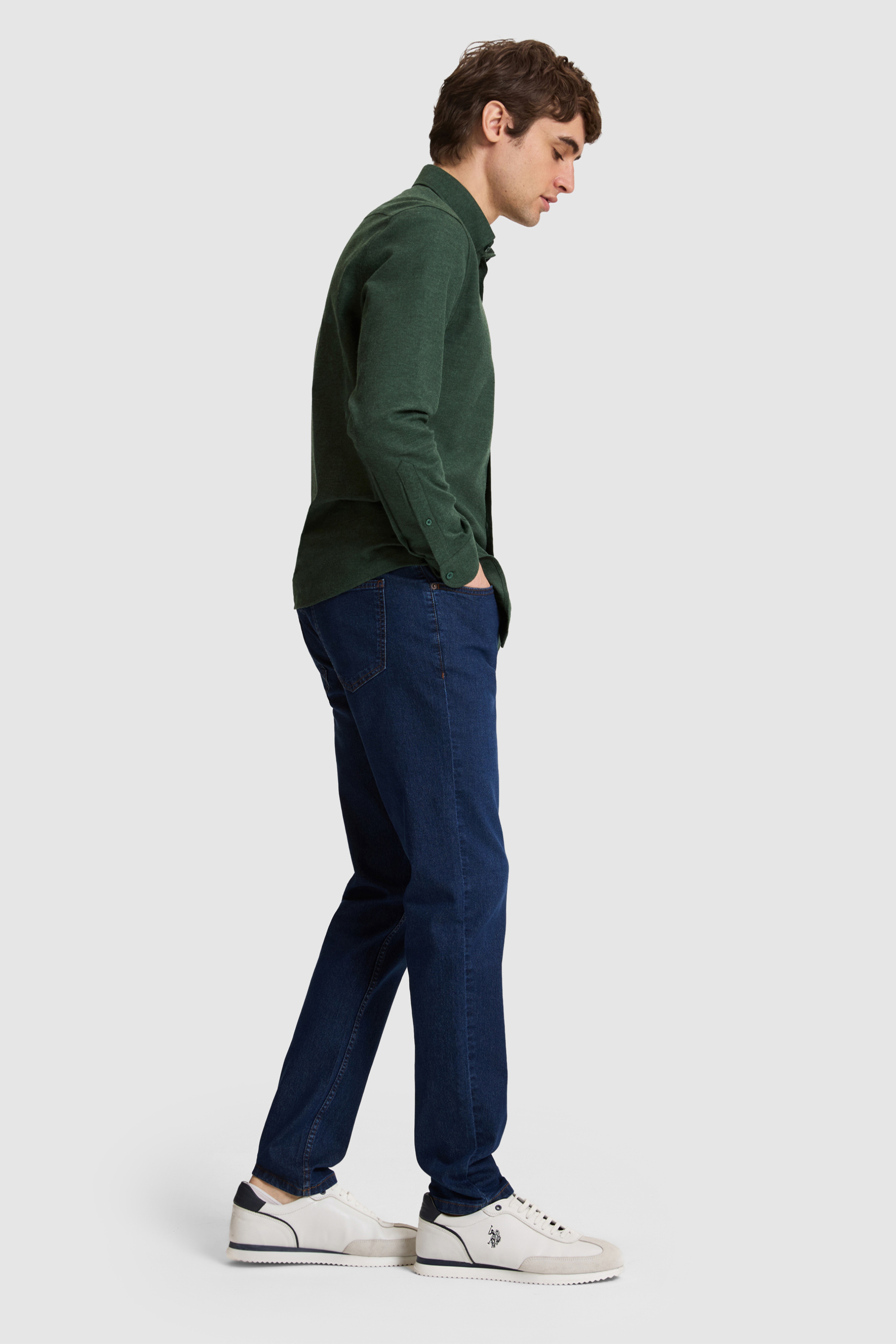 Erkek Koyu Mavi Jean Pantolon - Image 3
