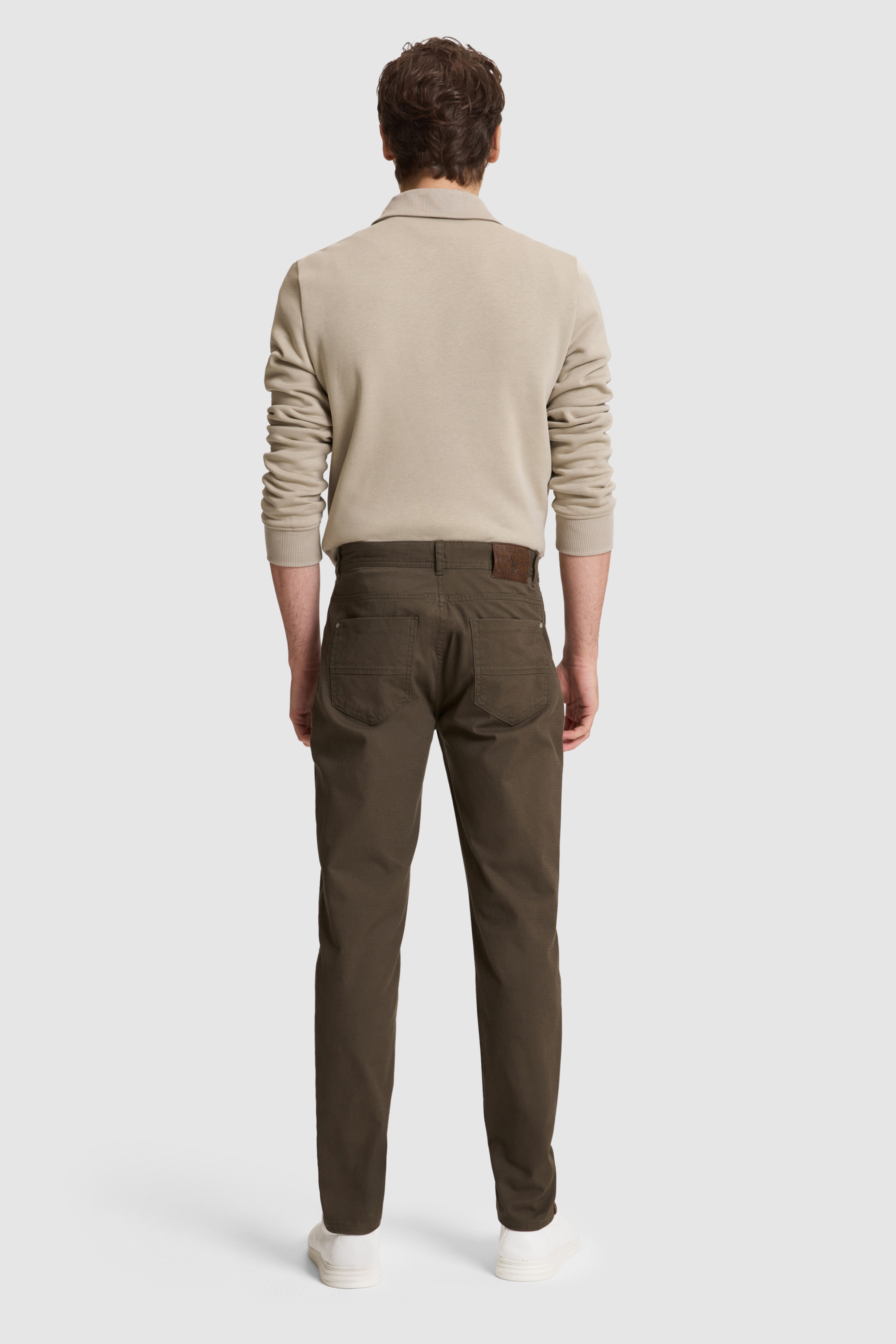 Erkek Koyu Haki Kanvas / Chino Pantolon