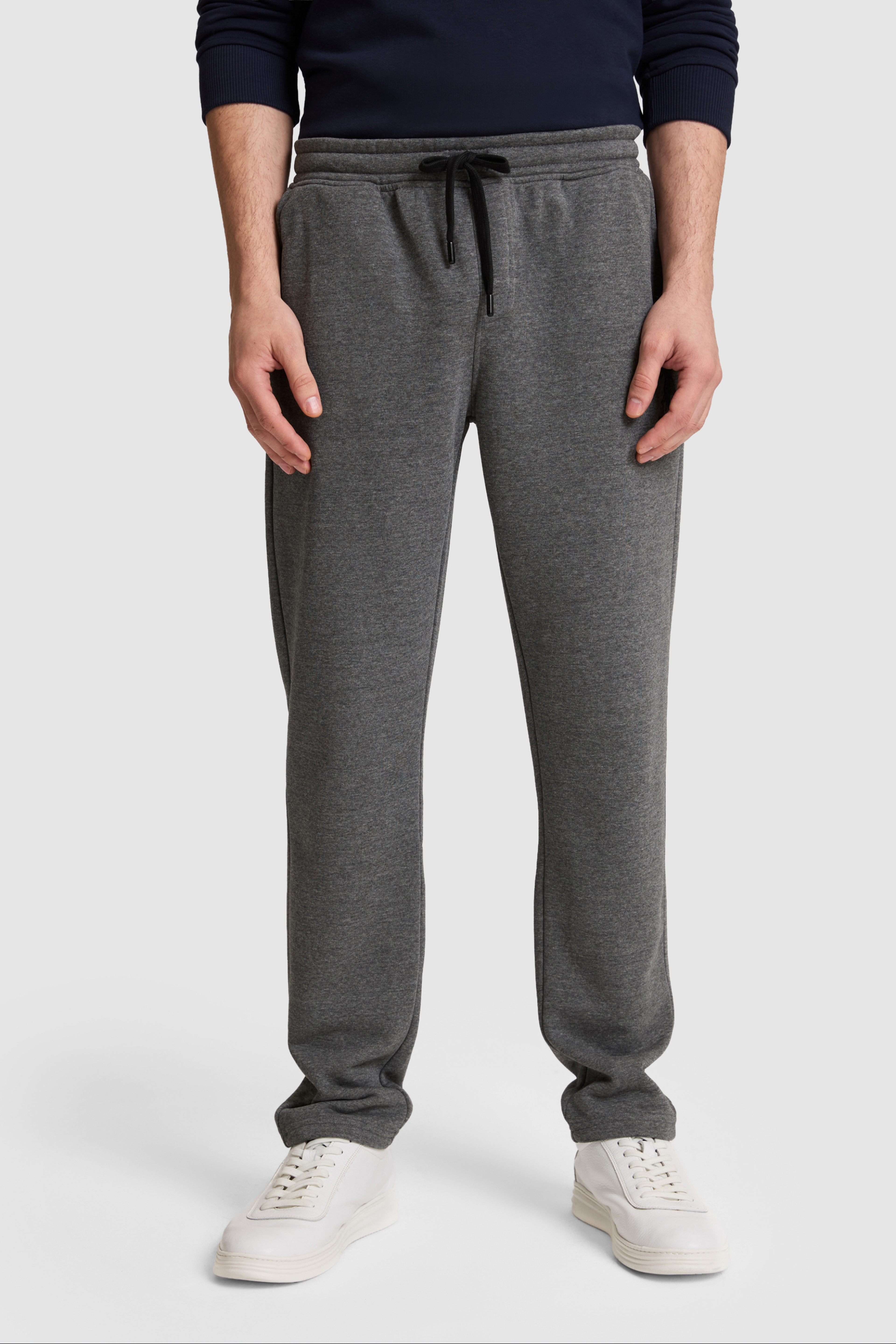 Erkek Antrasit Melanj Slim Fit Eşofman Altı