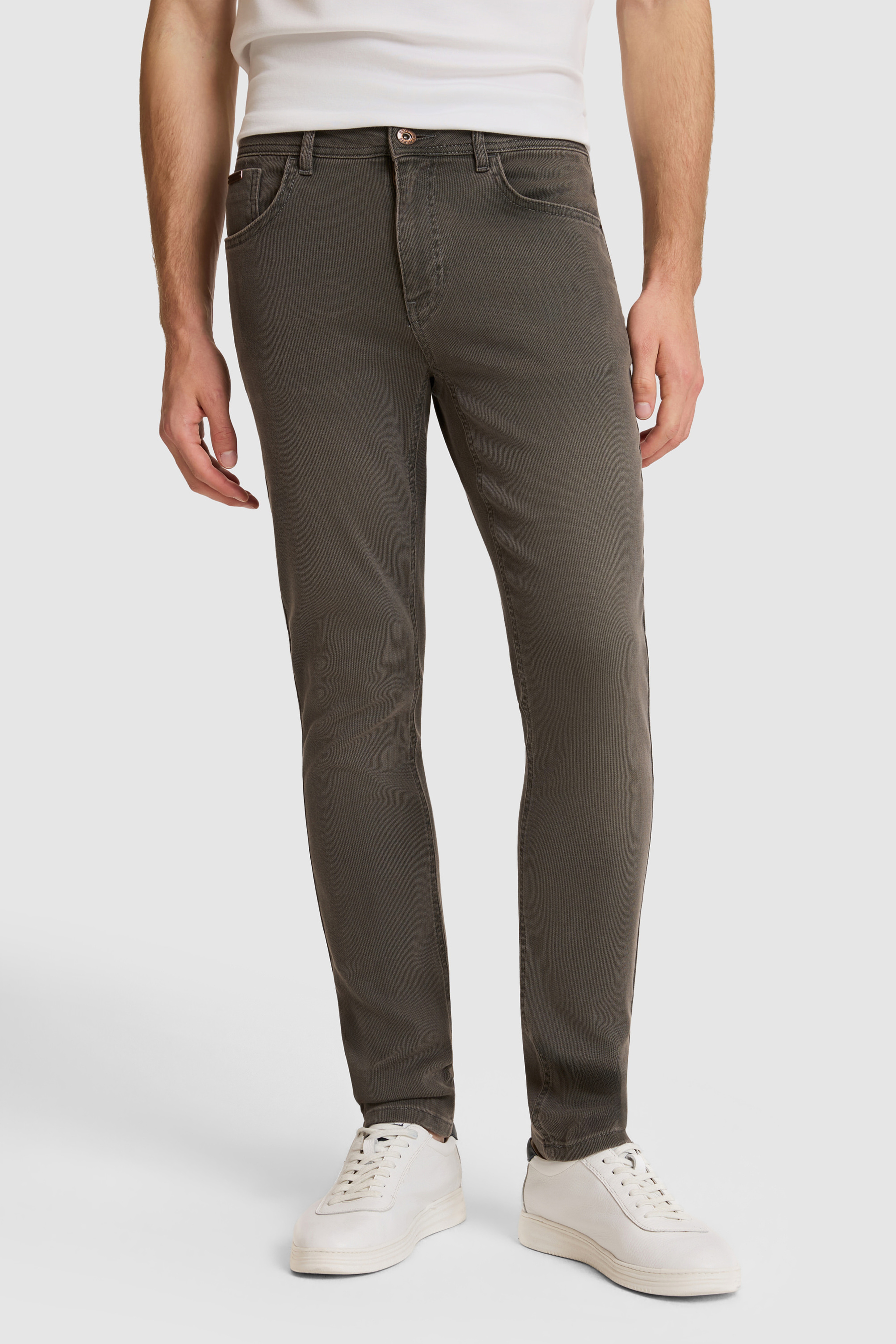 Erkek Haki Slim Fit Jean Pantolon